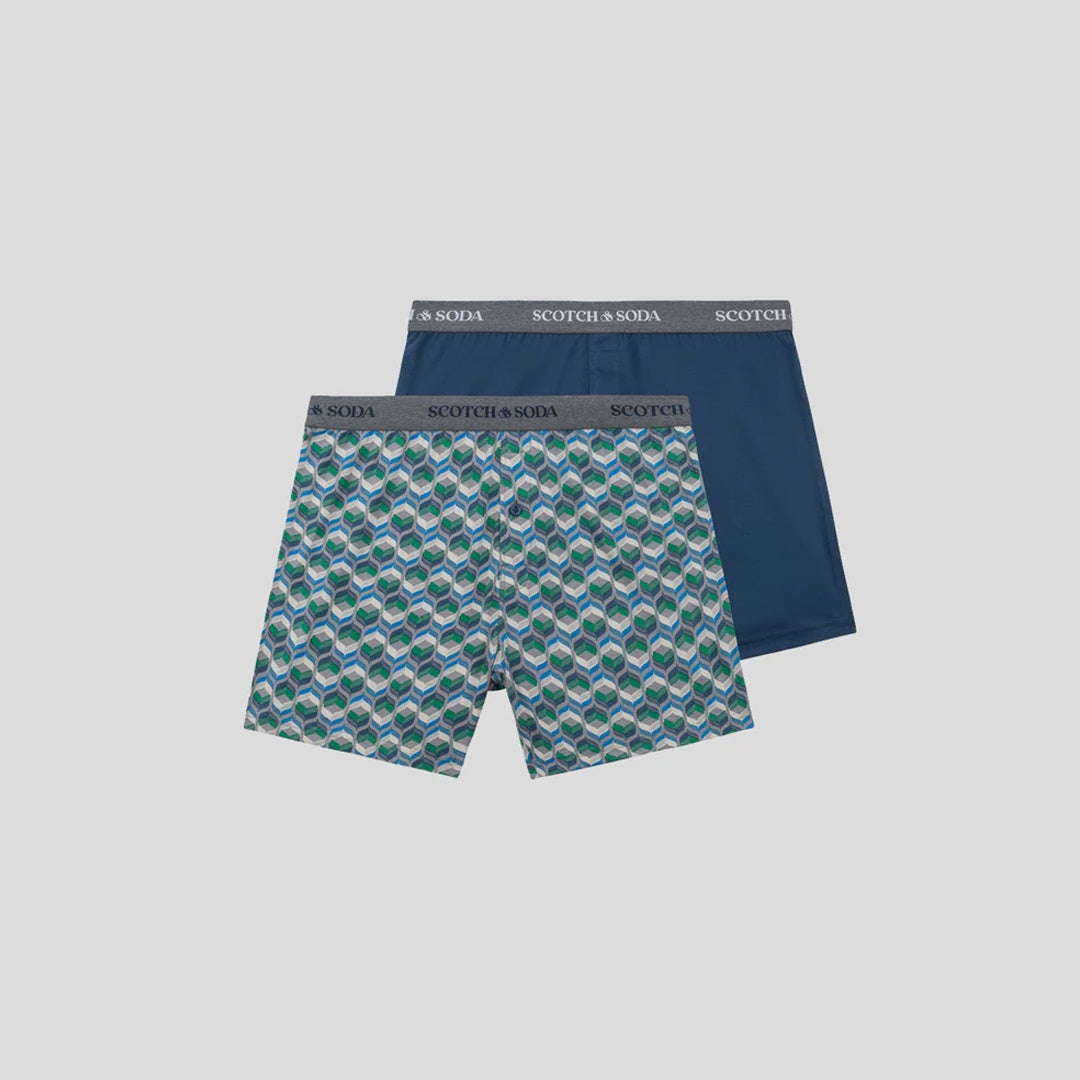 2-Pack Boxer Briefs | Navy Green