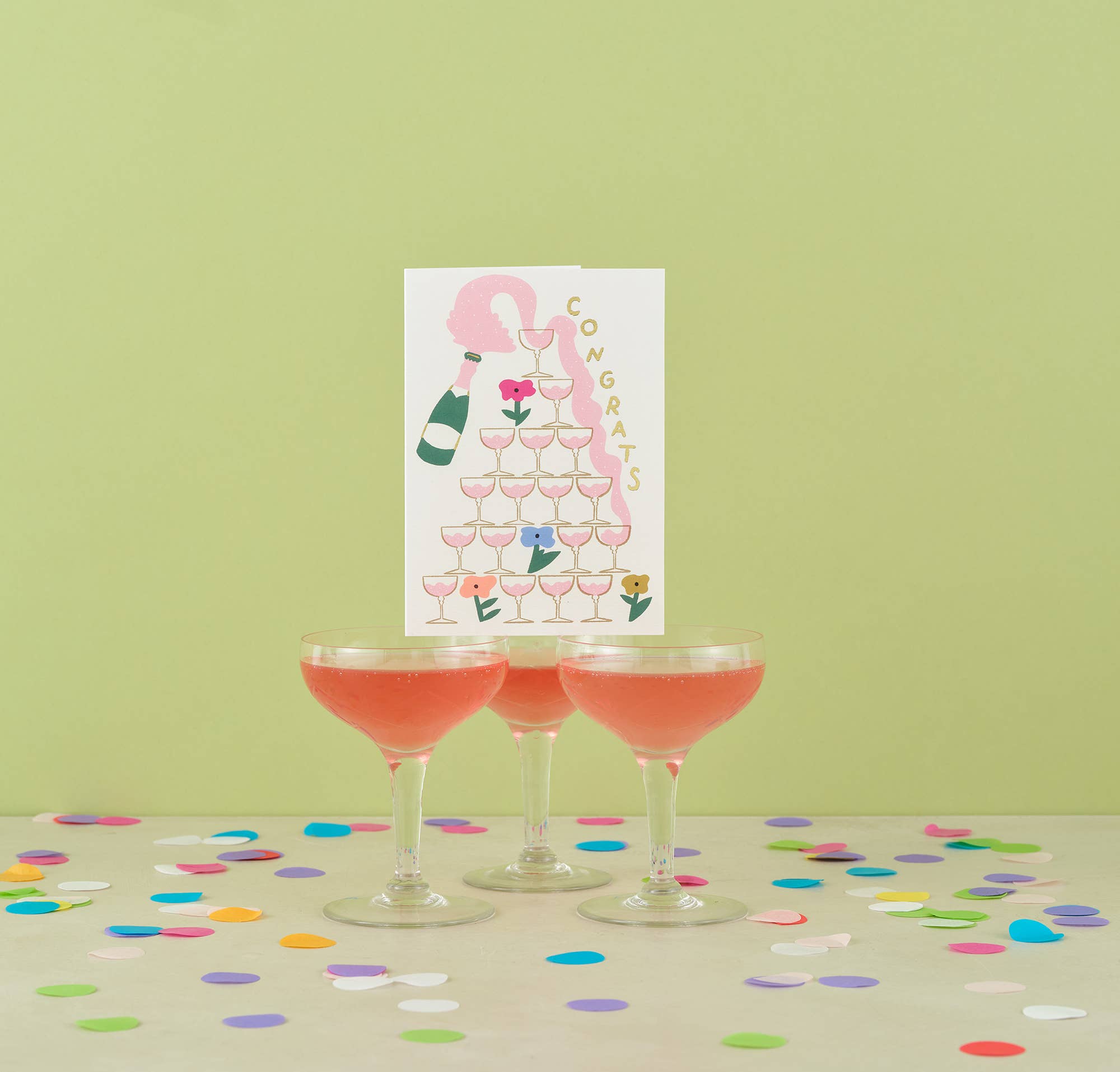 Congrats Card | ‘Congrats Champagne’
