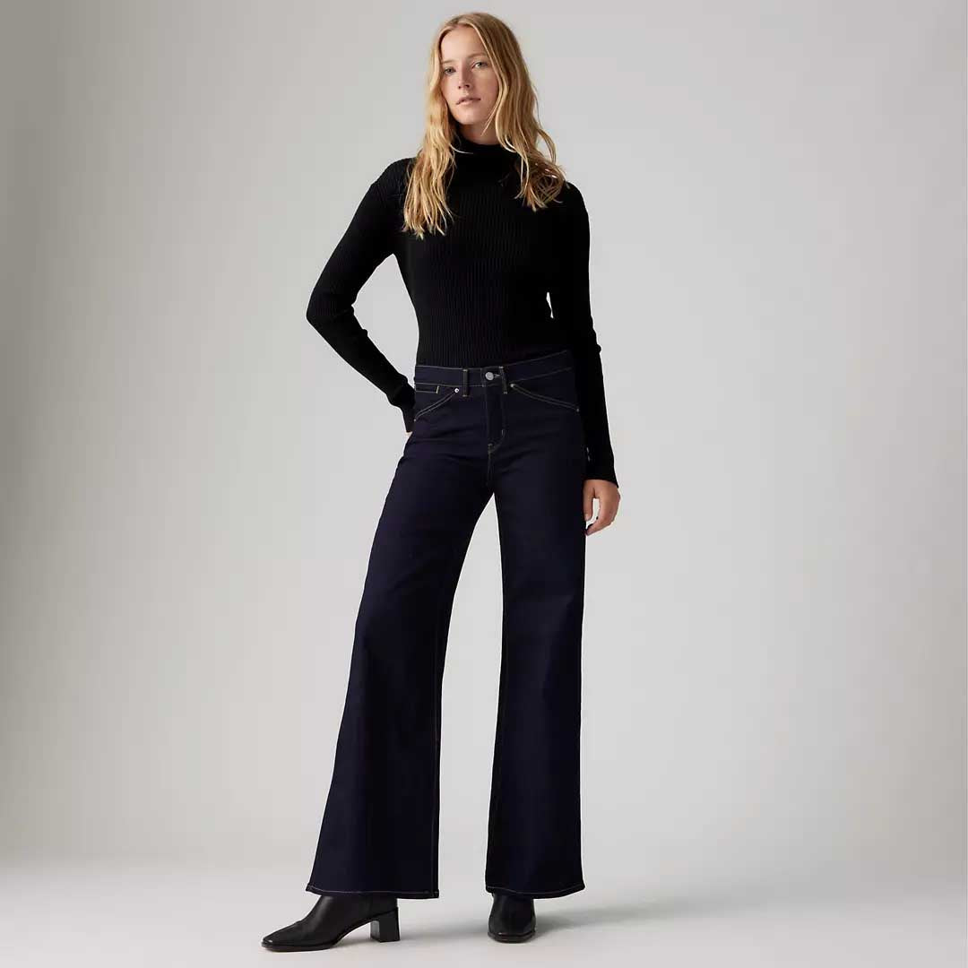 318 shaping wide-leg jeans | Chances Are