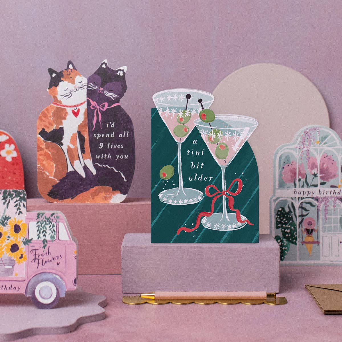 Tini Bit Older Martini Birthday Card | Birthday Cards