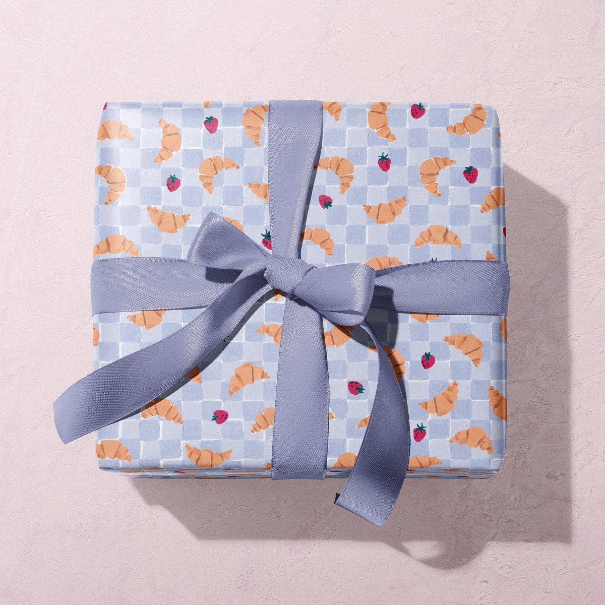 Croissant Cafe Gift Wrap | Croissants Wrapping Paper Sheets