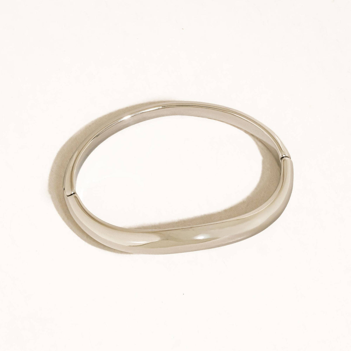 Mathieu Sculptural Bangle Bracelet | Silver