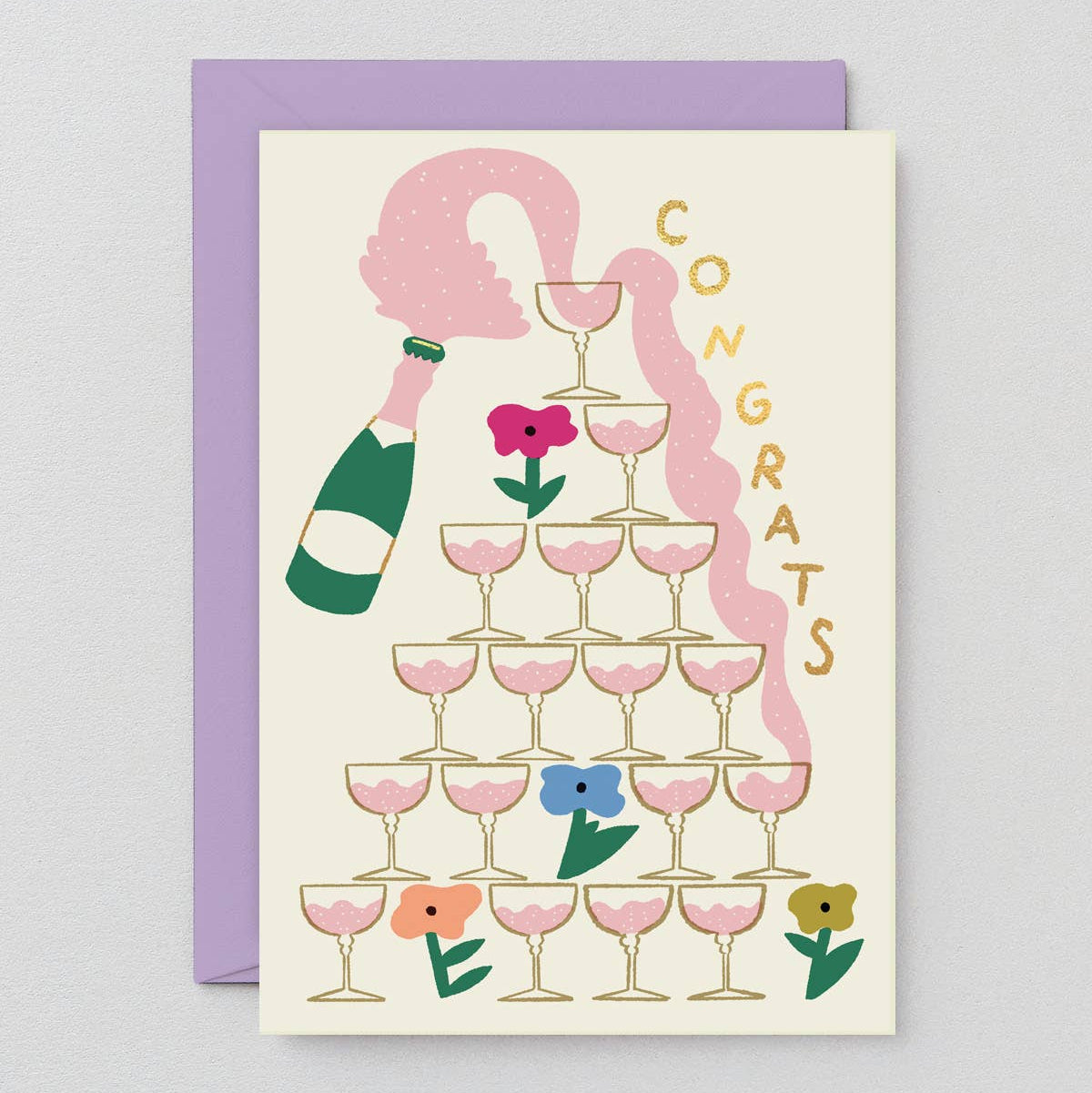 Congrats Card | ‘Congrats Champagne’