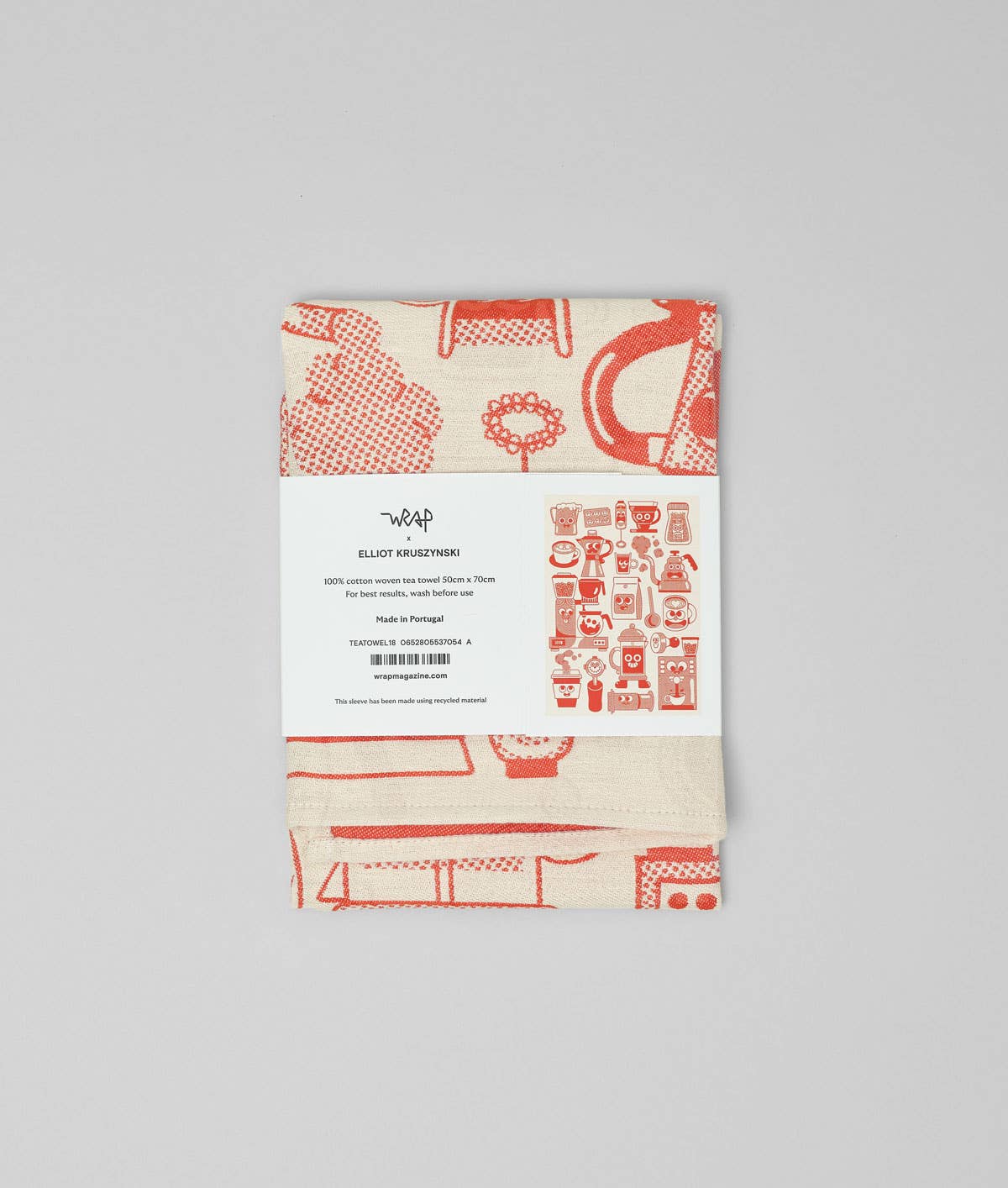 Coffee Time Woven Cotton Tea Towel