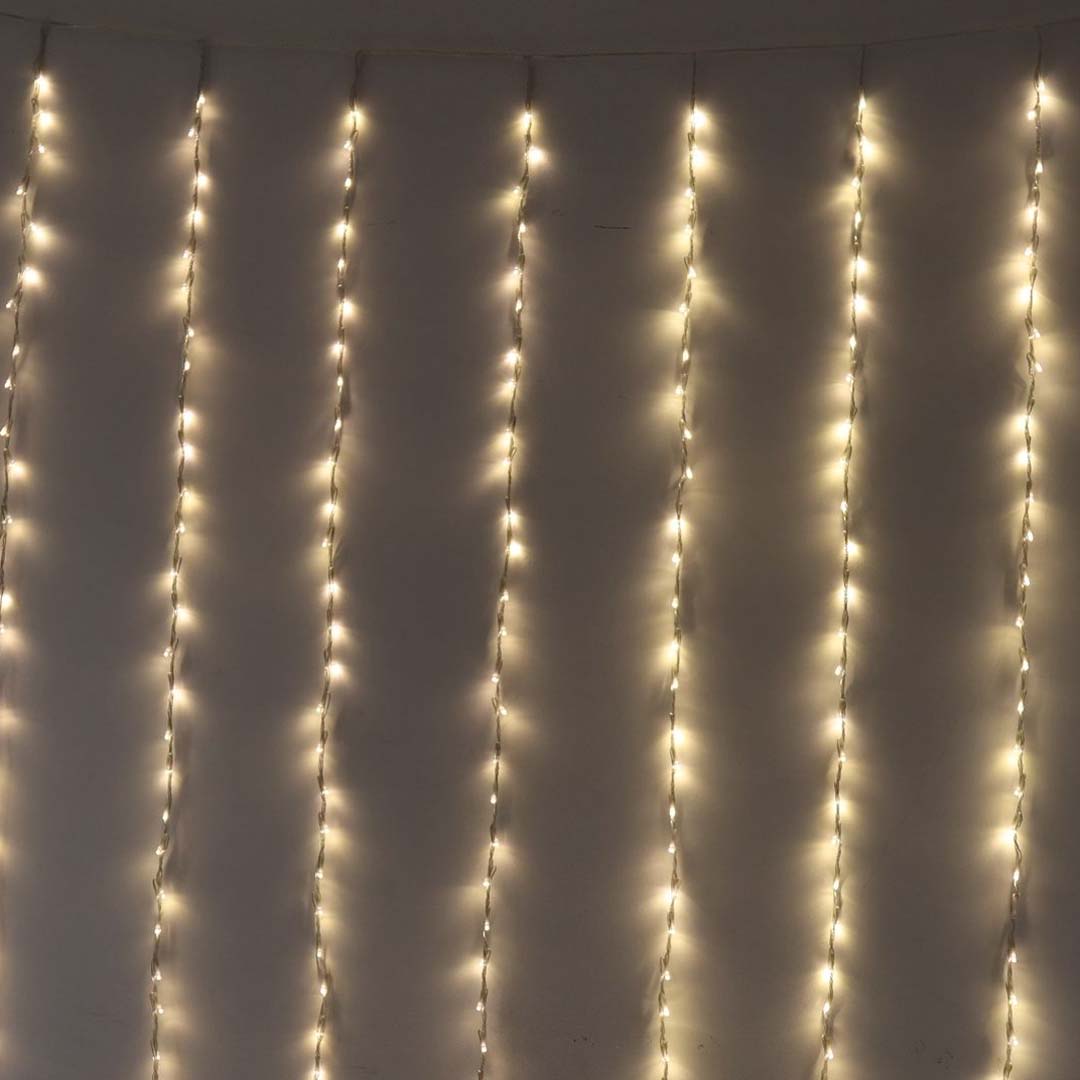 600 LED WATERFALL LIGHTS | WARM WHITE