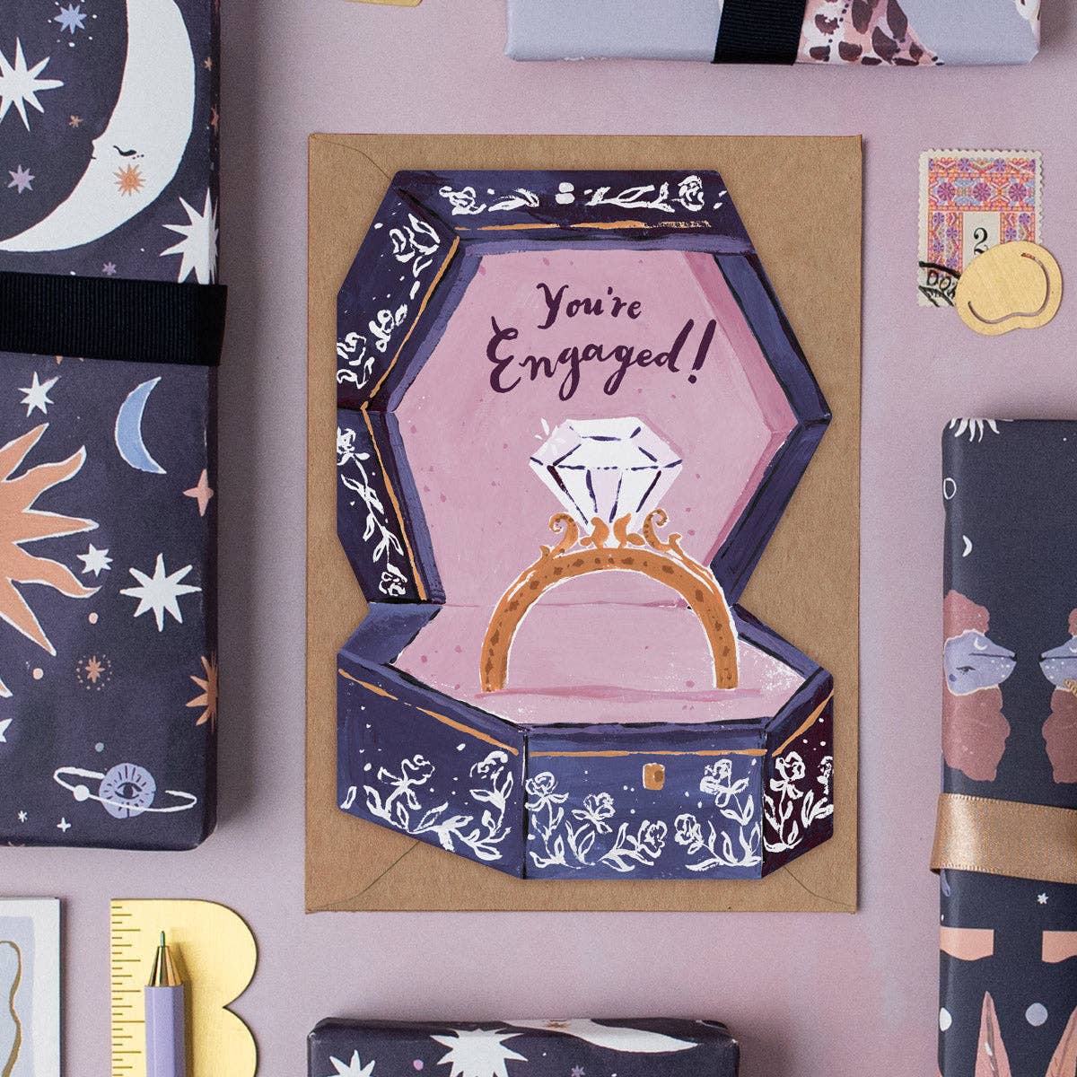 Engagement Ring Box Card | Engagement & Wedding Cards