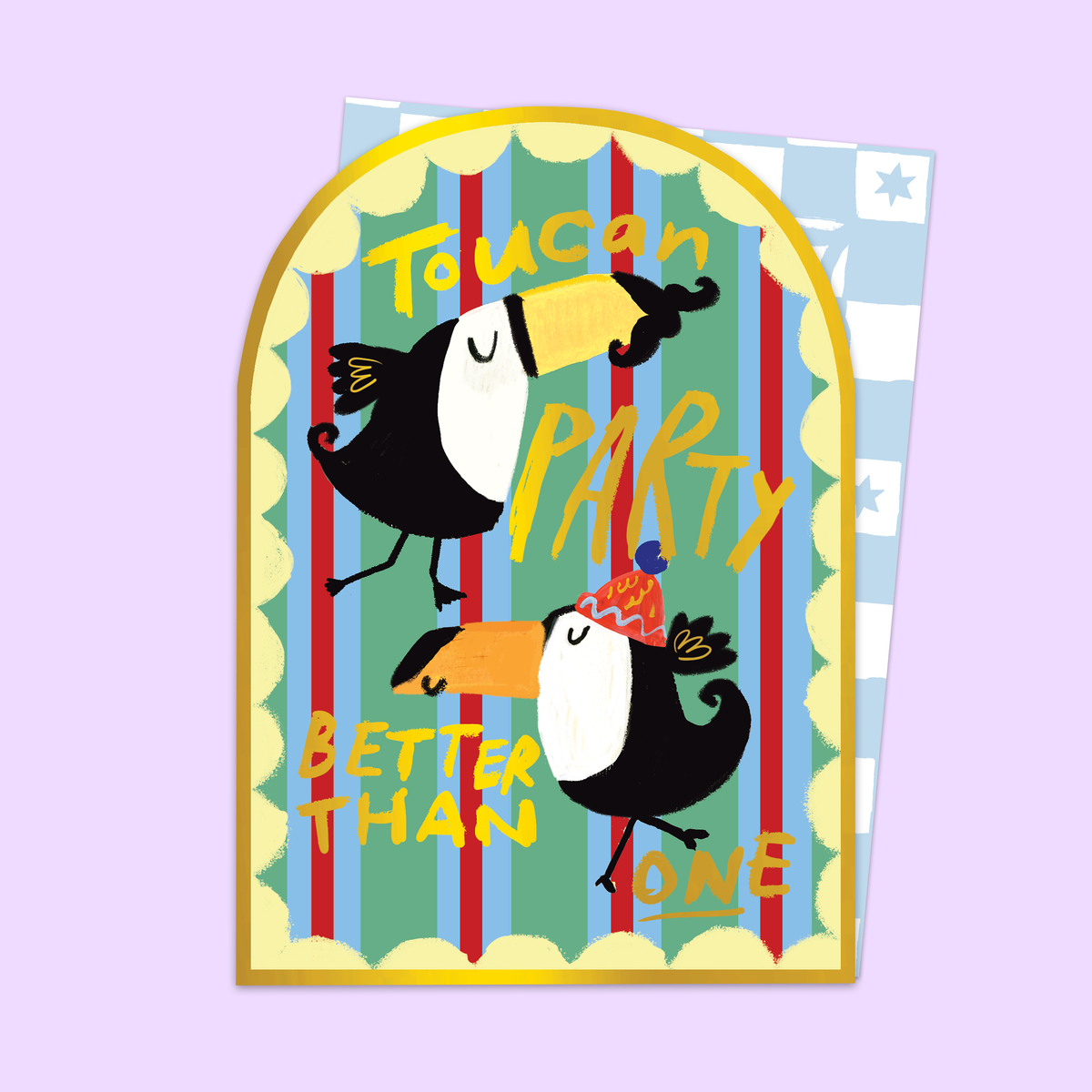 Toucan Party Arched Card