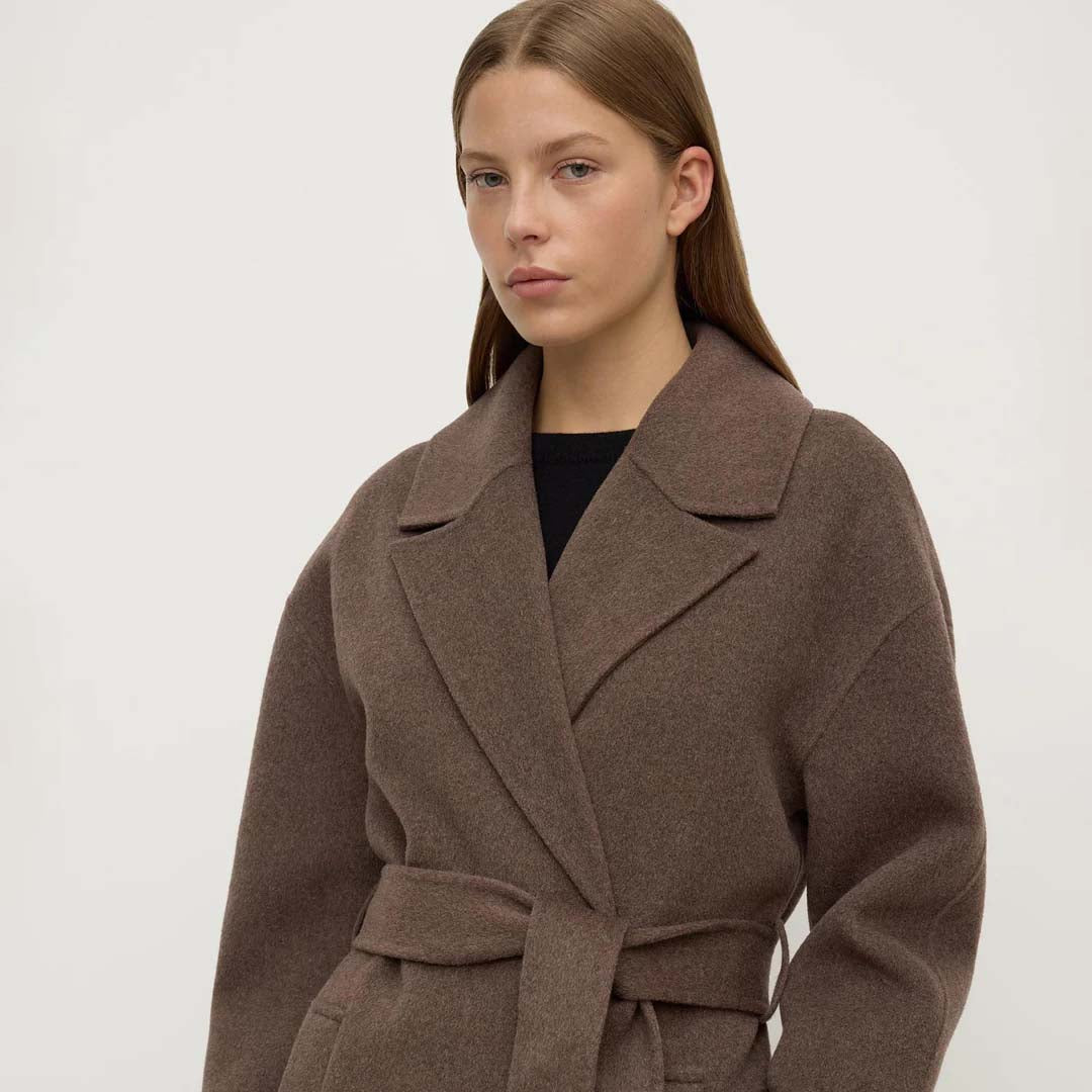 Ivy Wool Coat | Cocoa Marle