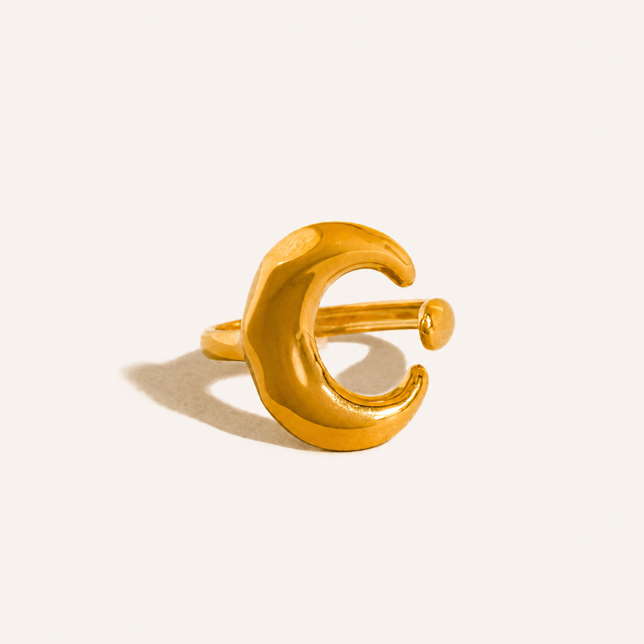 Aurelune Moon Ring | Yellow Gold