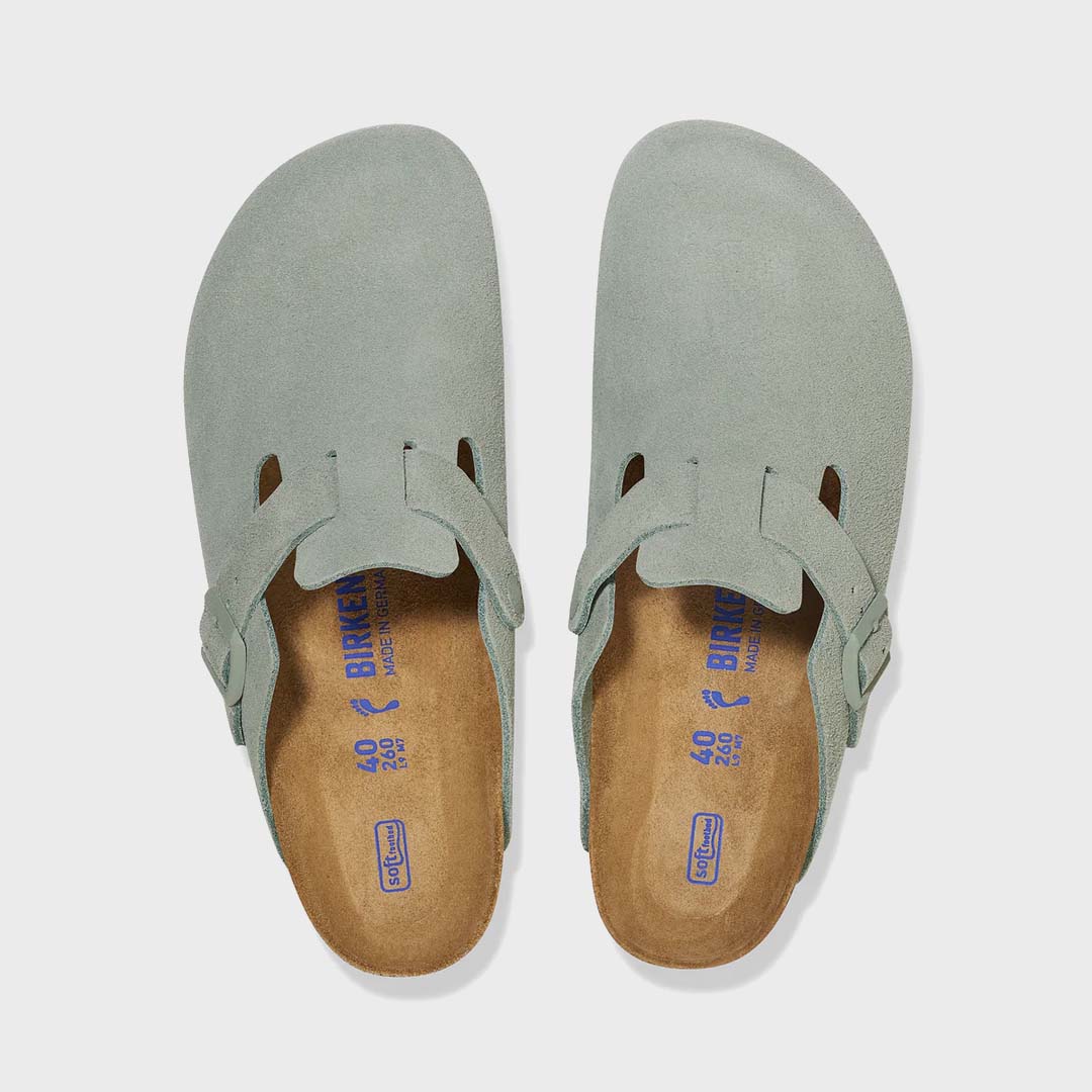 BOSTON | PURE SAGE SUEDE LEATHER (Narrow)