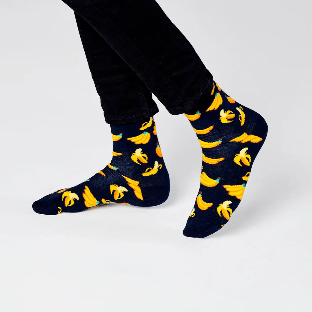 Banana Sock (6500) | Black Yellow