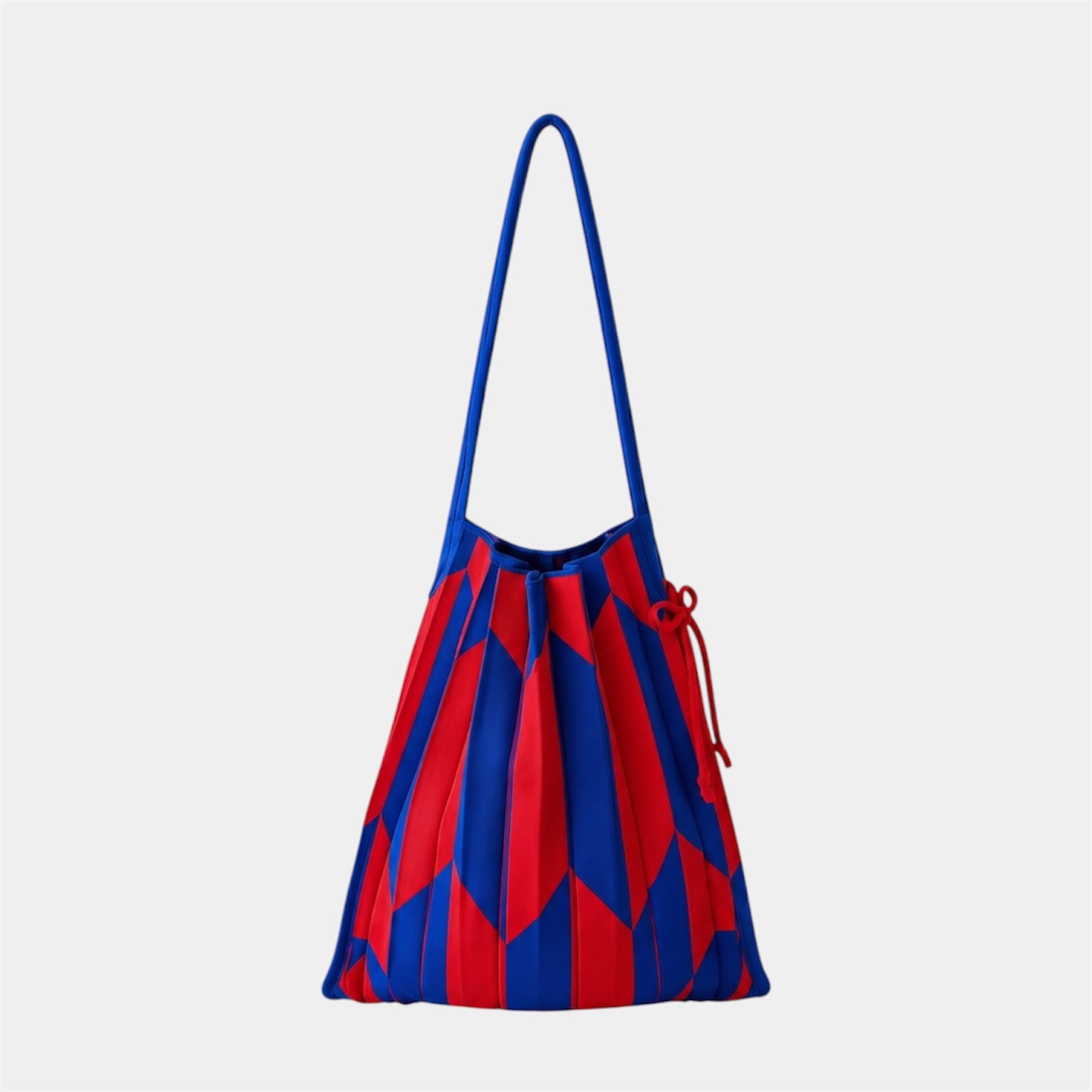 Origami Pleat Tote | Electric (Blue & Red)