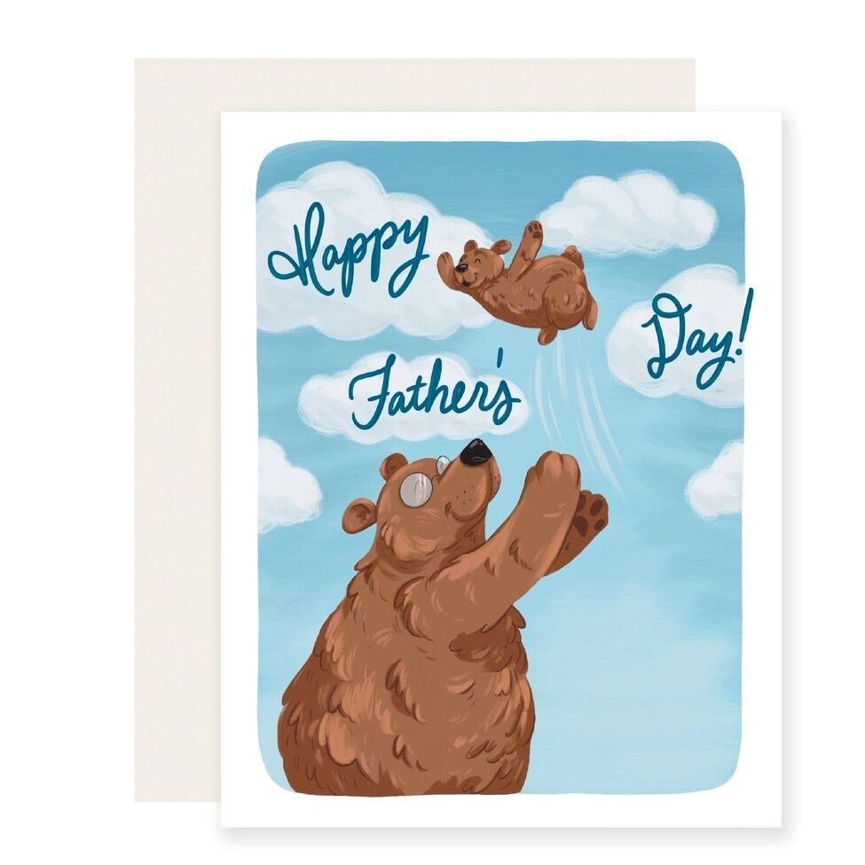 Little Global Fathers Day Card Papa Bear