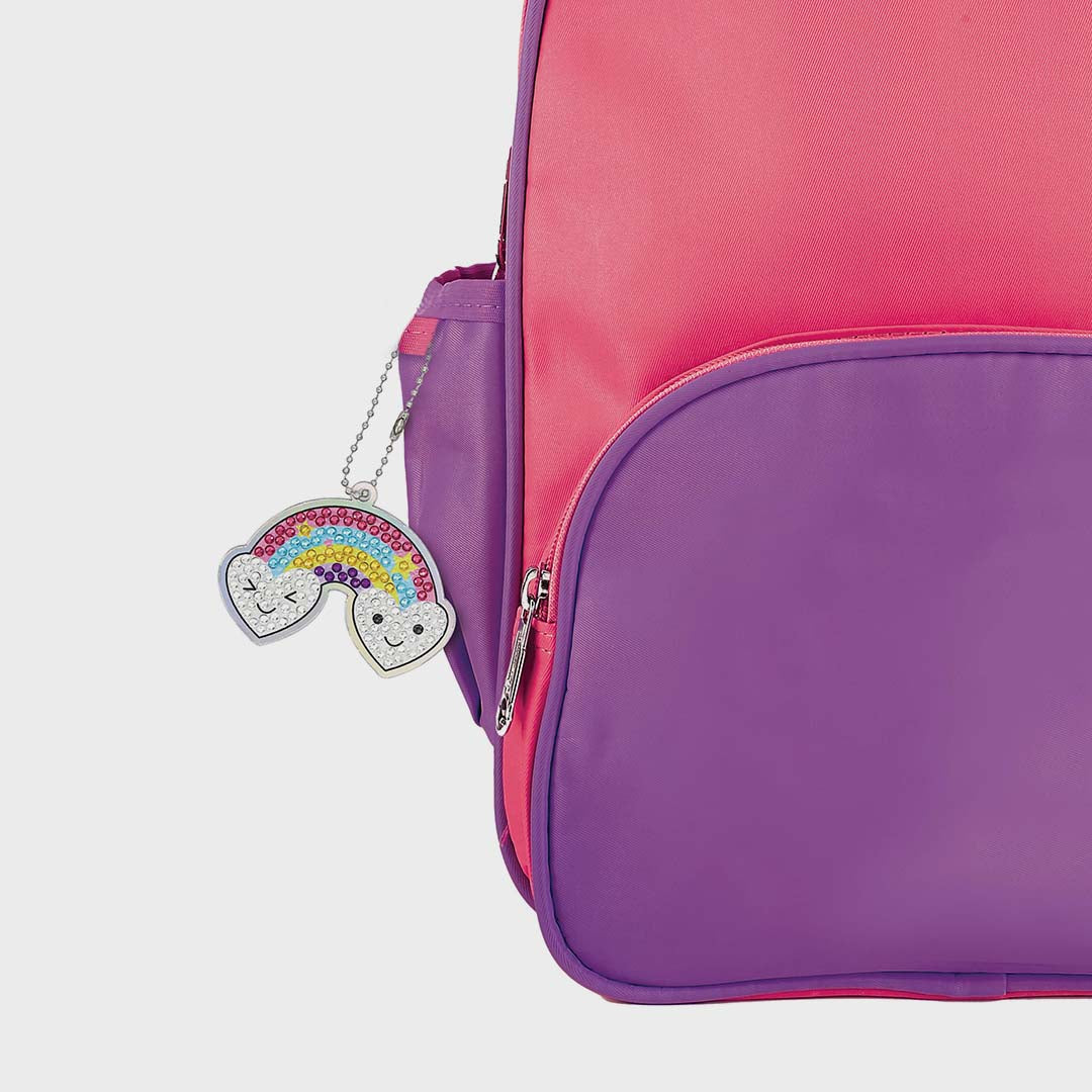 Diamond Art Bag Charm | Rainbow