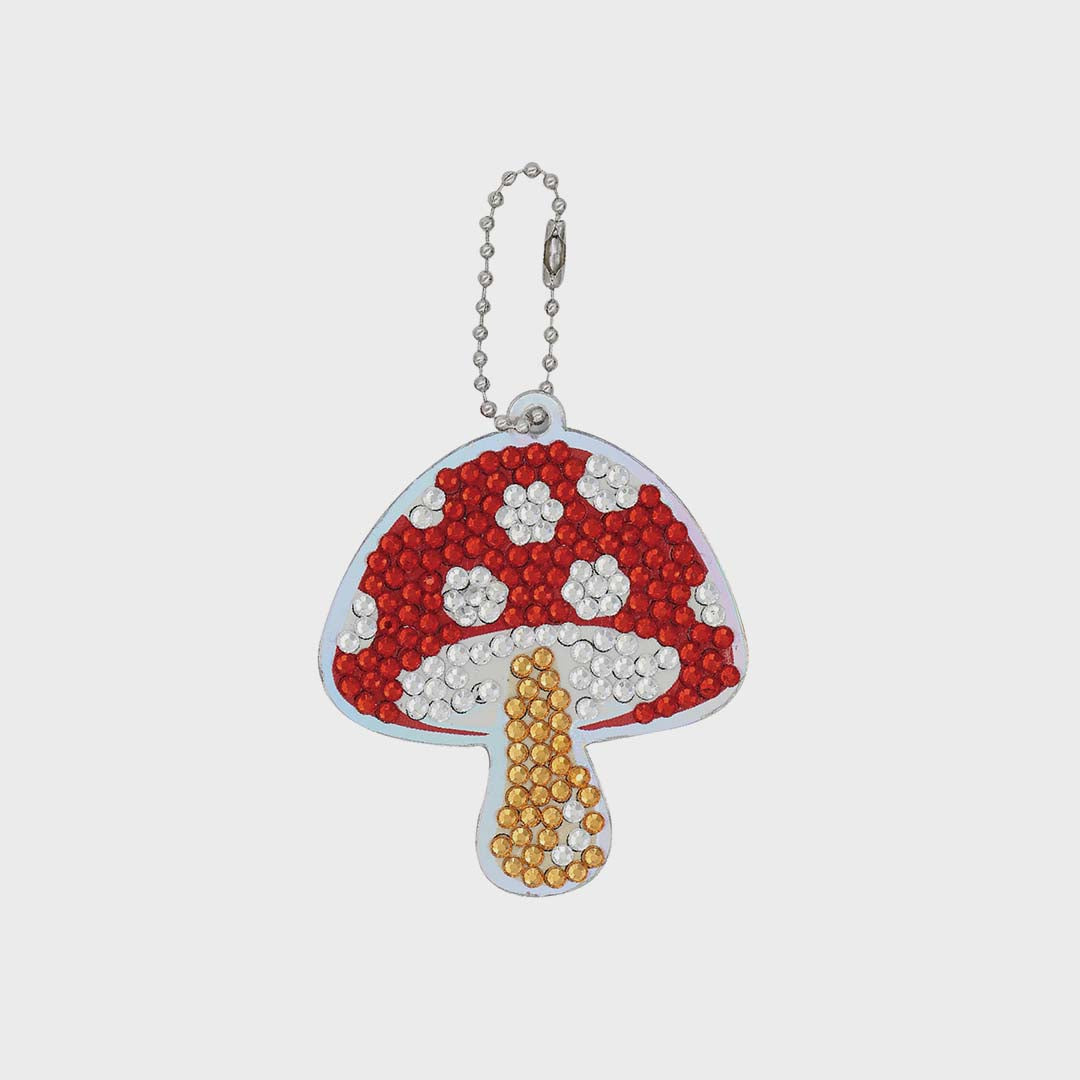 Diamond Art Bag Charm | Mushroom