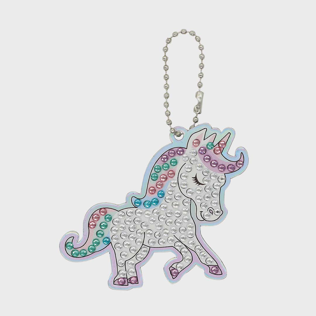 Diamond Art Bag Charm | Unicorn