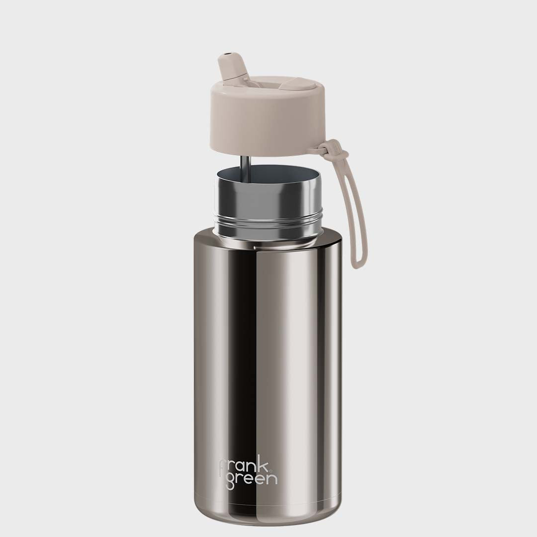 Ceramic Reusable Bottle (1 Litre) | Chrome Moon Dust