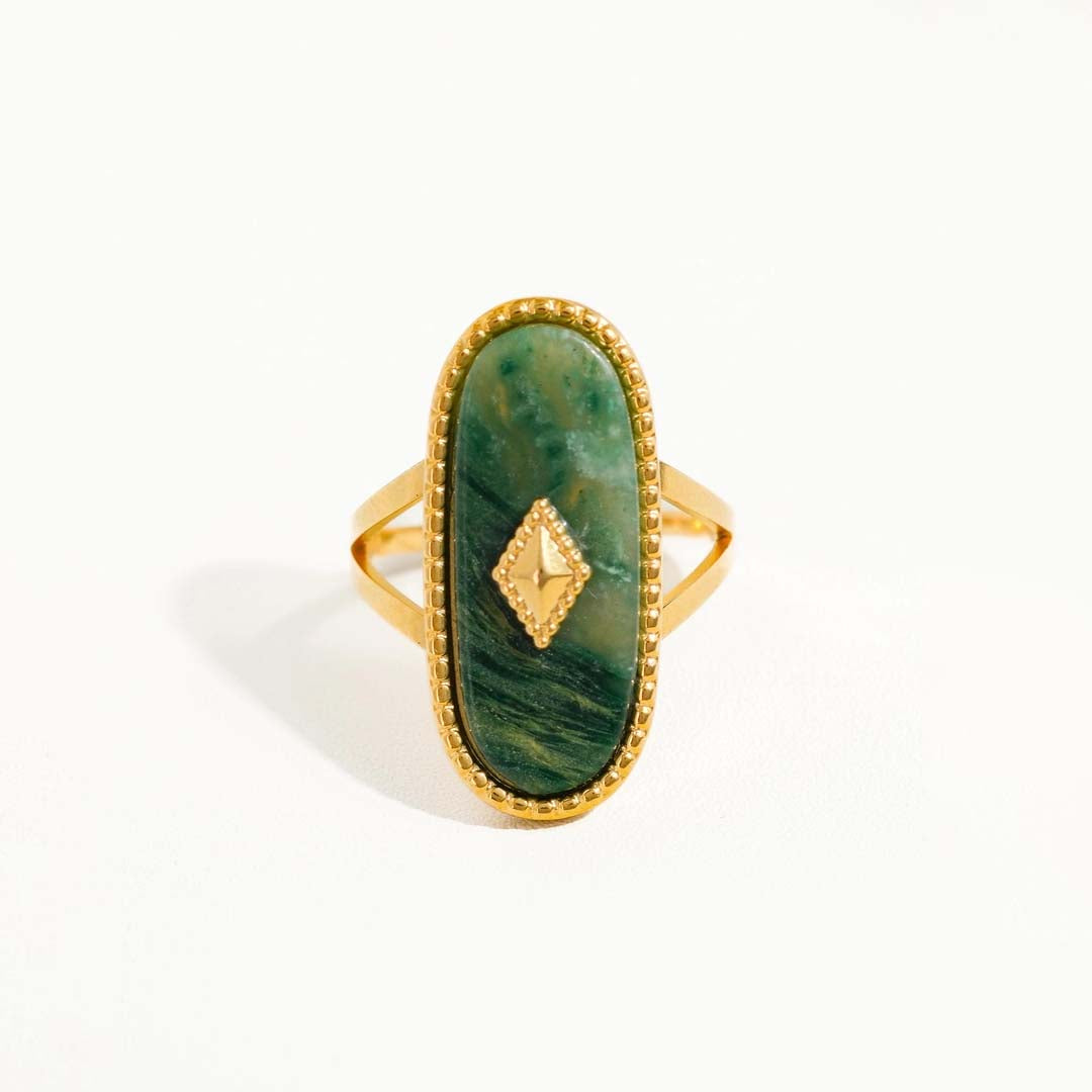 Dakota Adjustable Ring | Green