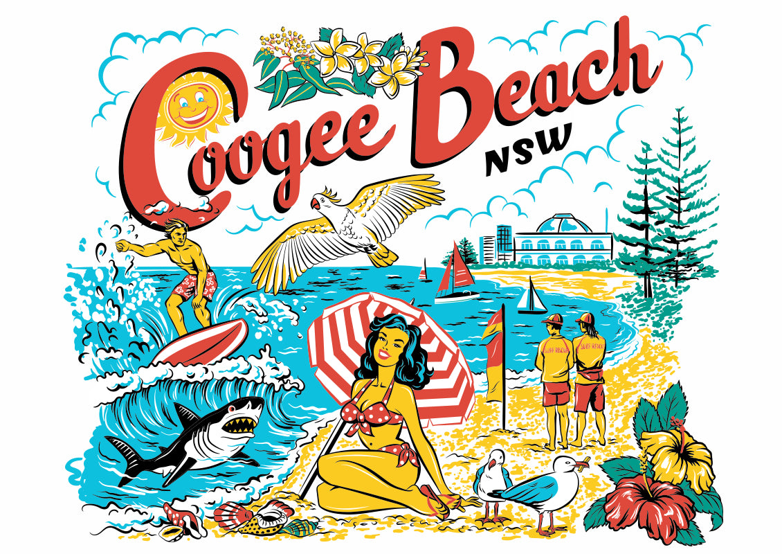 Mr Simple Coogee Beach Tee | Preorder