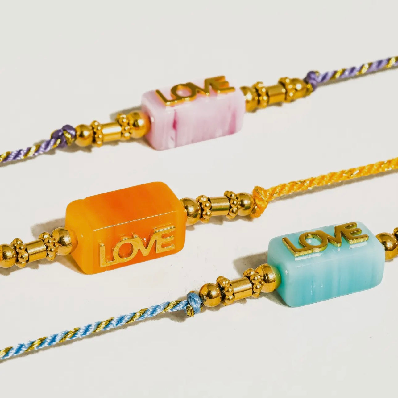 Sansa 18K Gold Non-Tarnish Love Rope Necklace | Blue