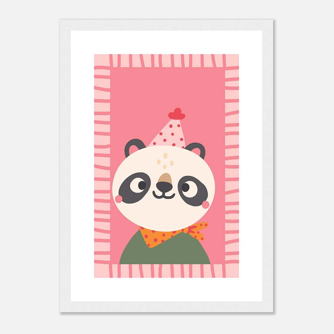 Party Panda | Premium Wooden Framed Poster