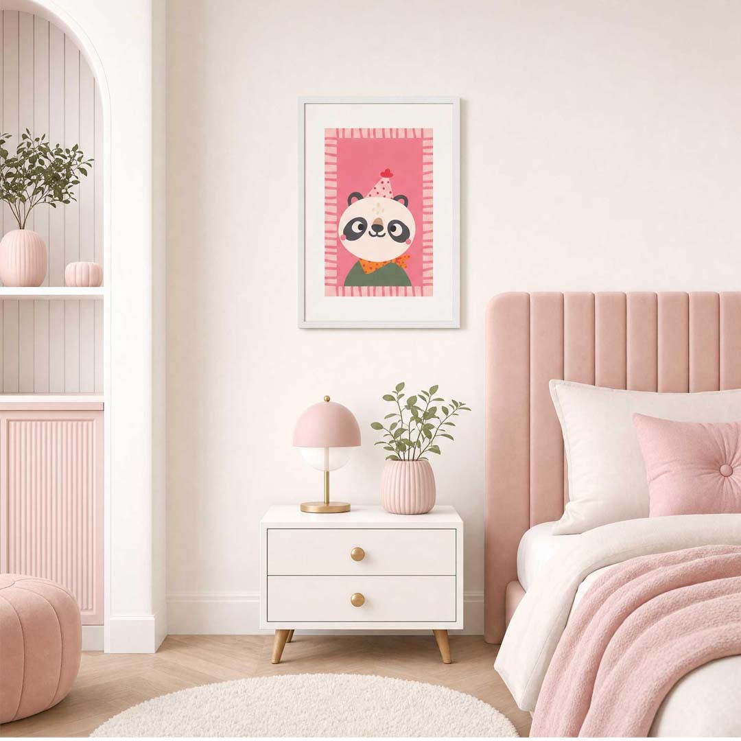 Party Panda | Premium Wooden Framed Poster