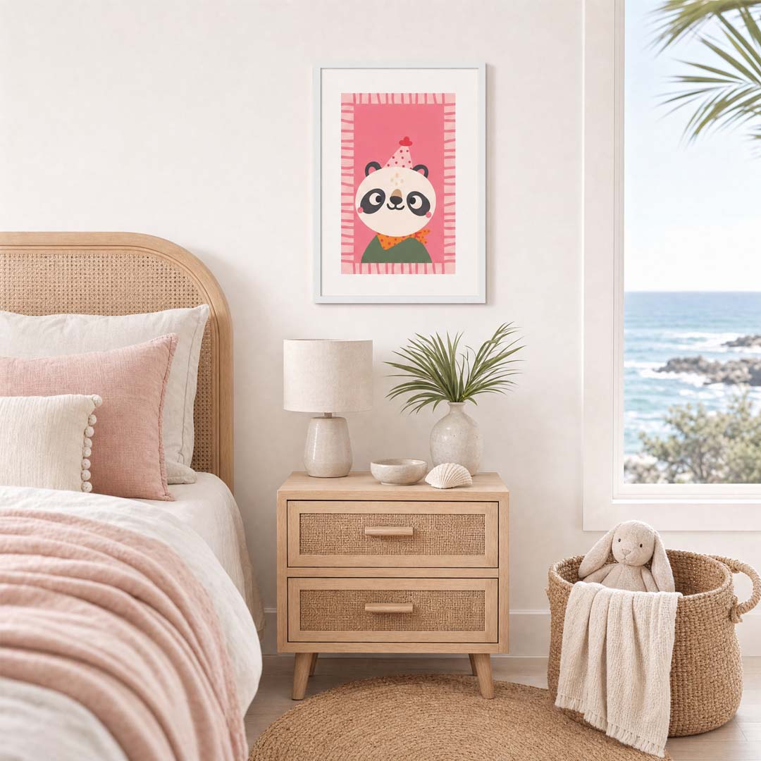 Party Panda | Premium Wooden Framed Poster