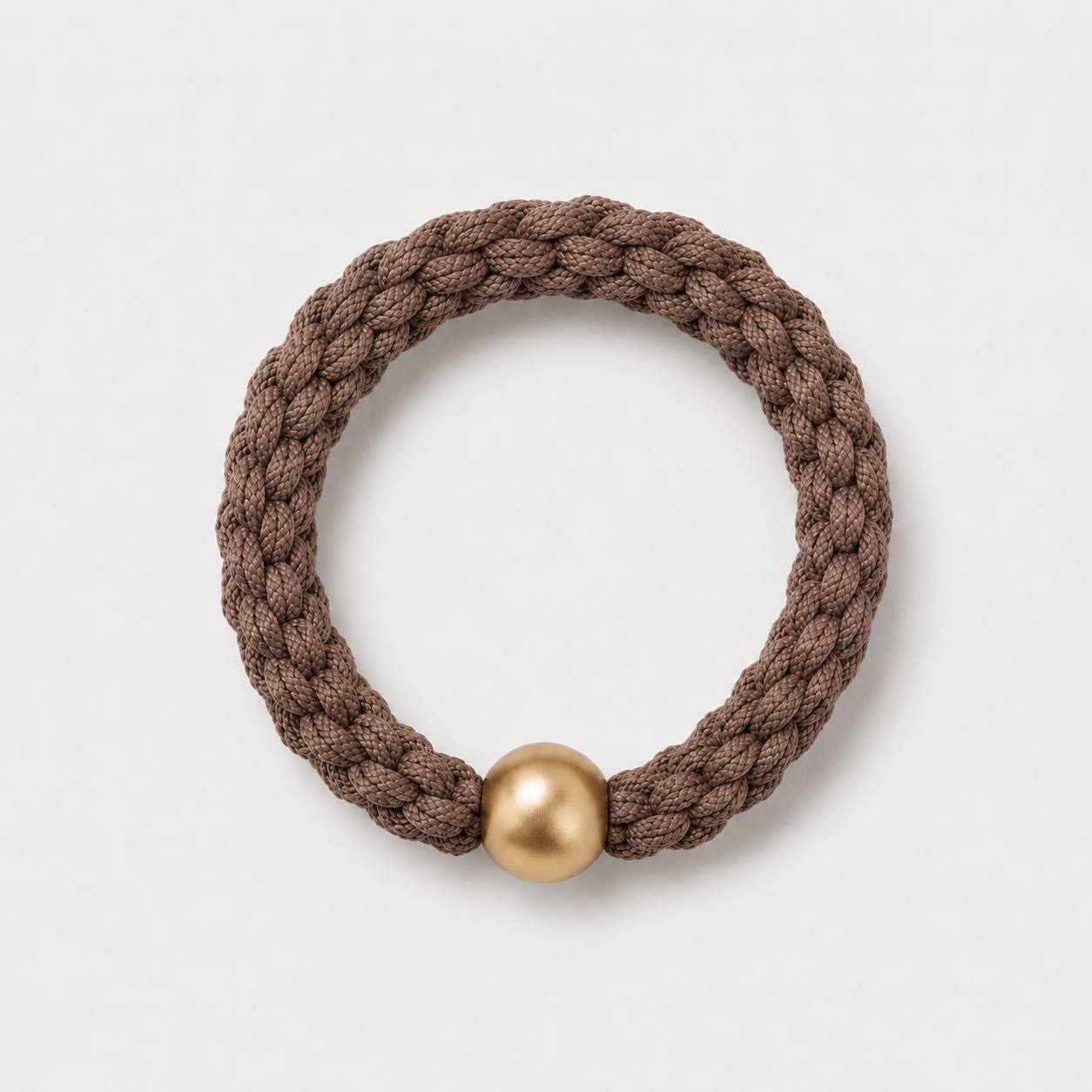 Elastic Braided Hair Tie 3 Pack | Mocha