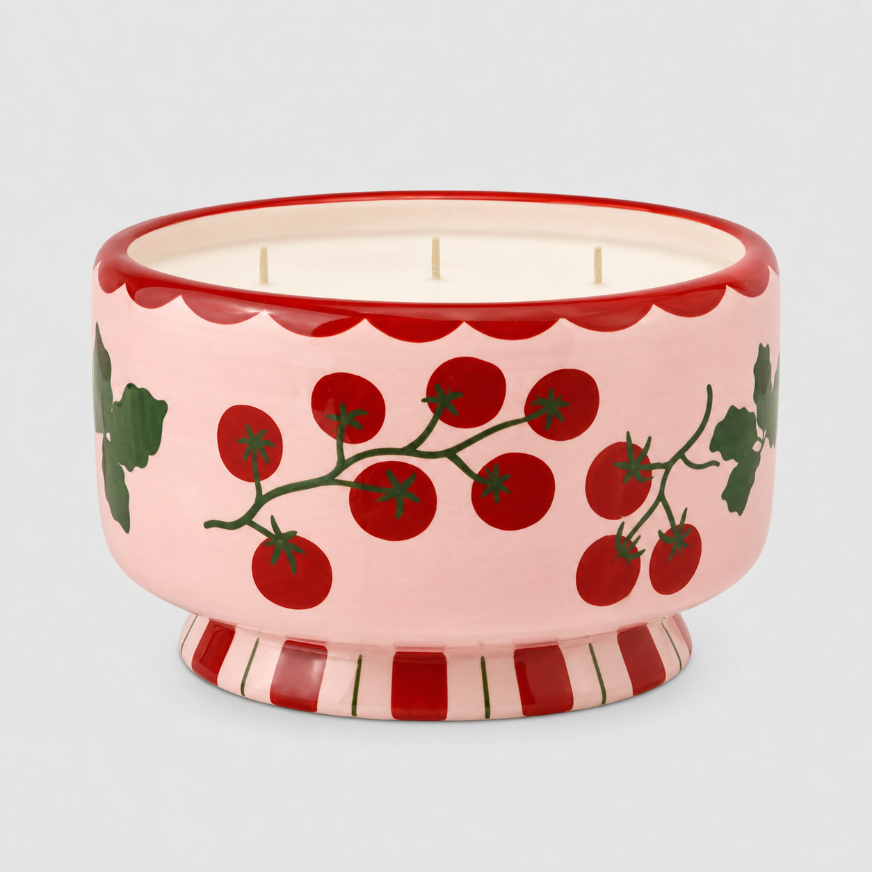 Adopo 24oz Tomato Vine Ceramic Candle | Heirloom Tomato