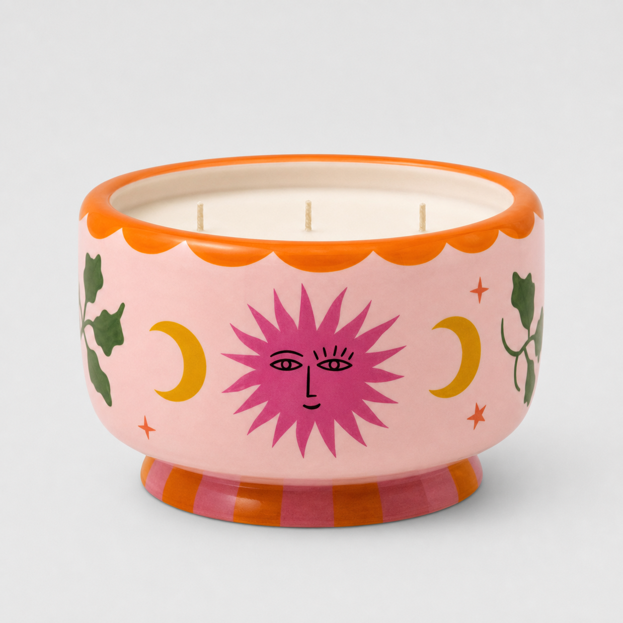 Adopo 24oz Sun Ceramic Candle | Orange Blossom