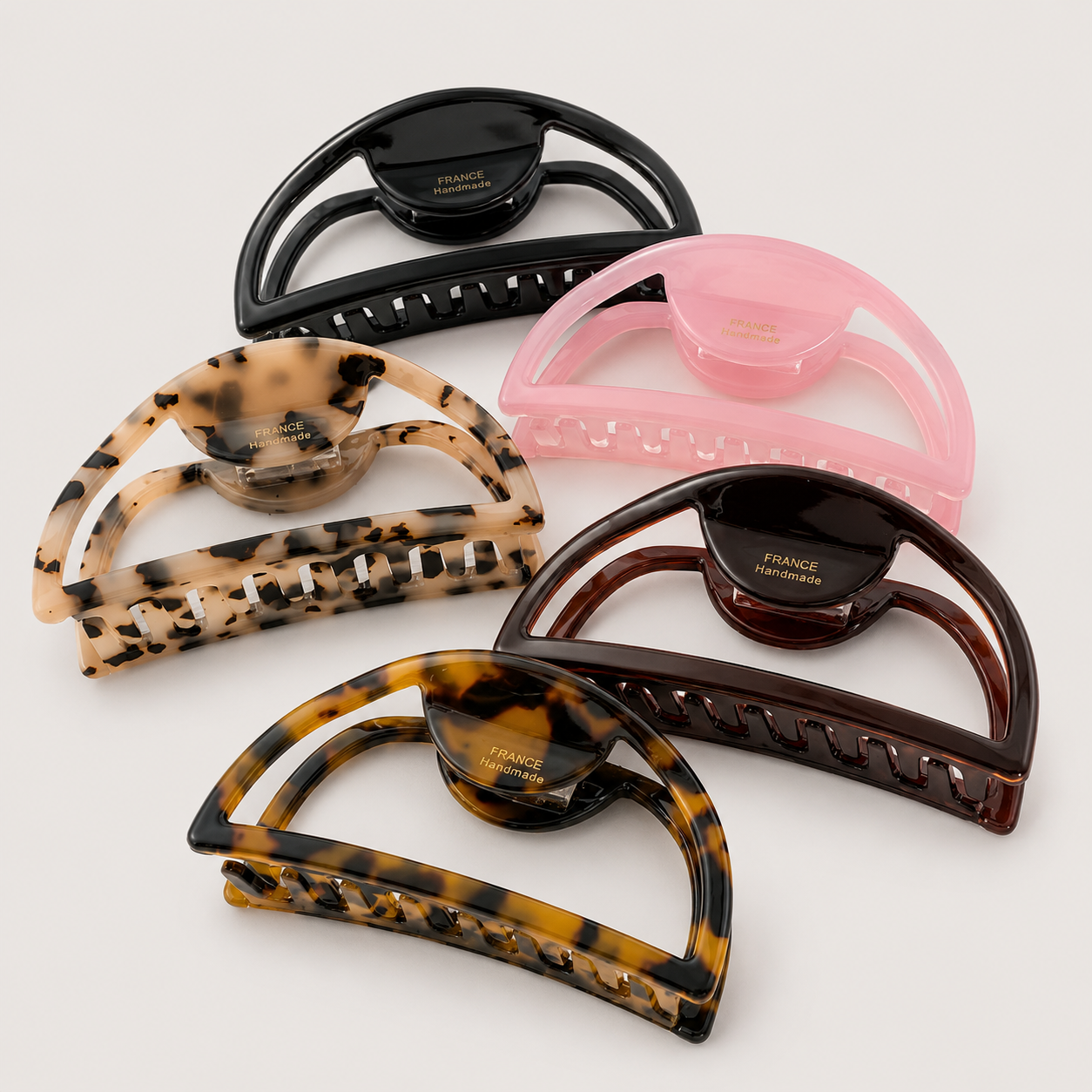 Semicircle Hawksbill Claw Clip | Havana Tort