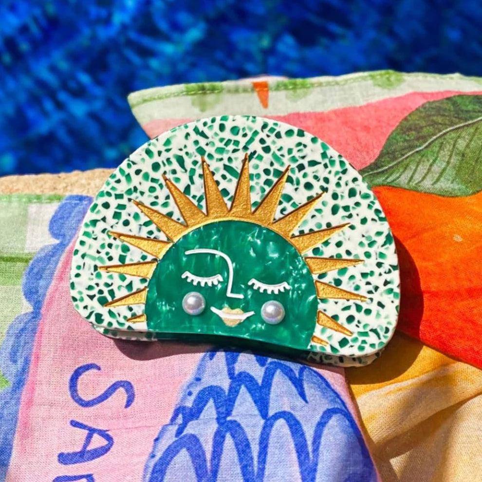 Sun Hair Clip | Green