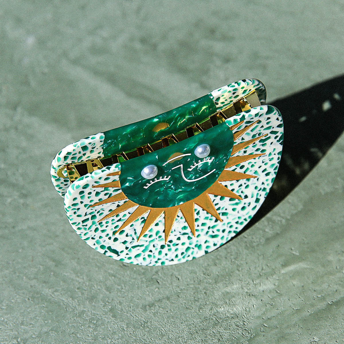 Sun Hair Clip | Green