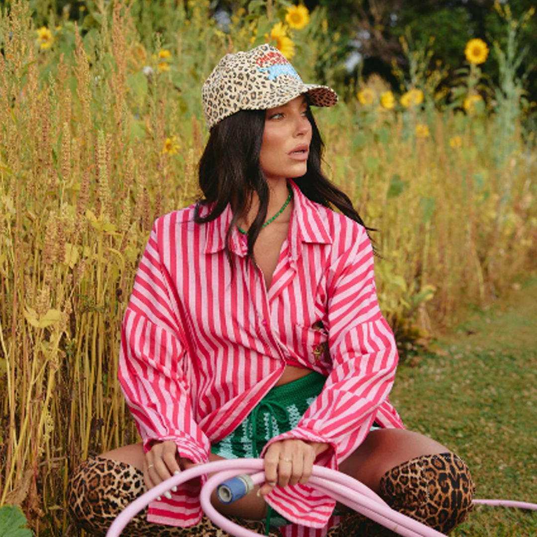 Leopard Champagne Tattoo Cap
