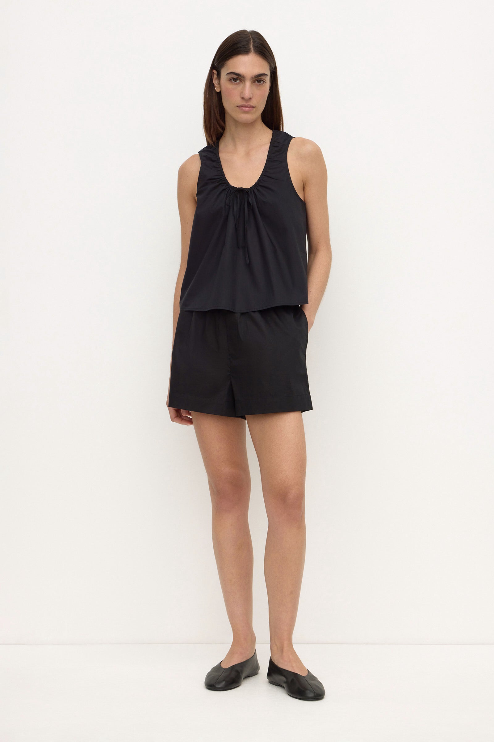 Assembly Label Micha Poplin Short in Black