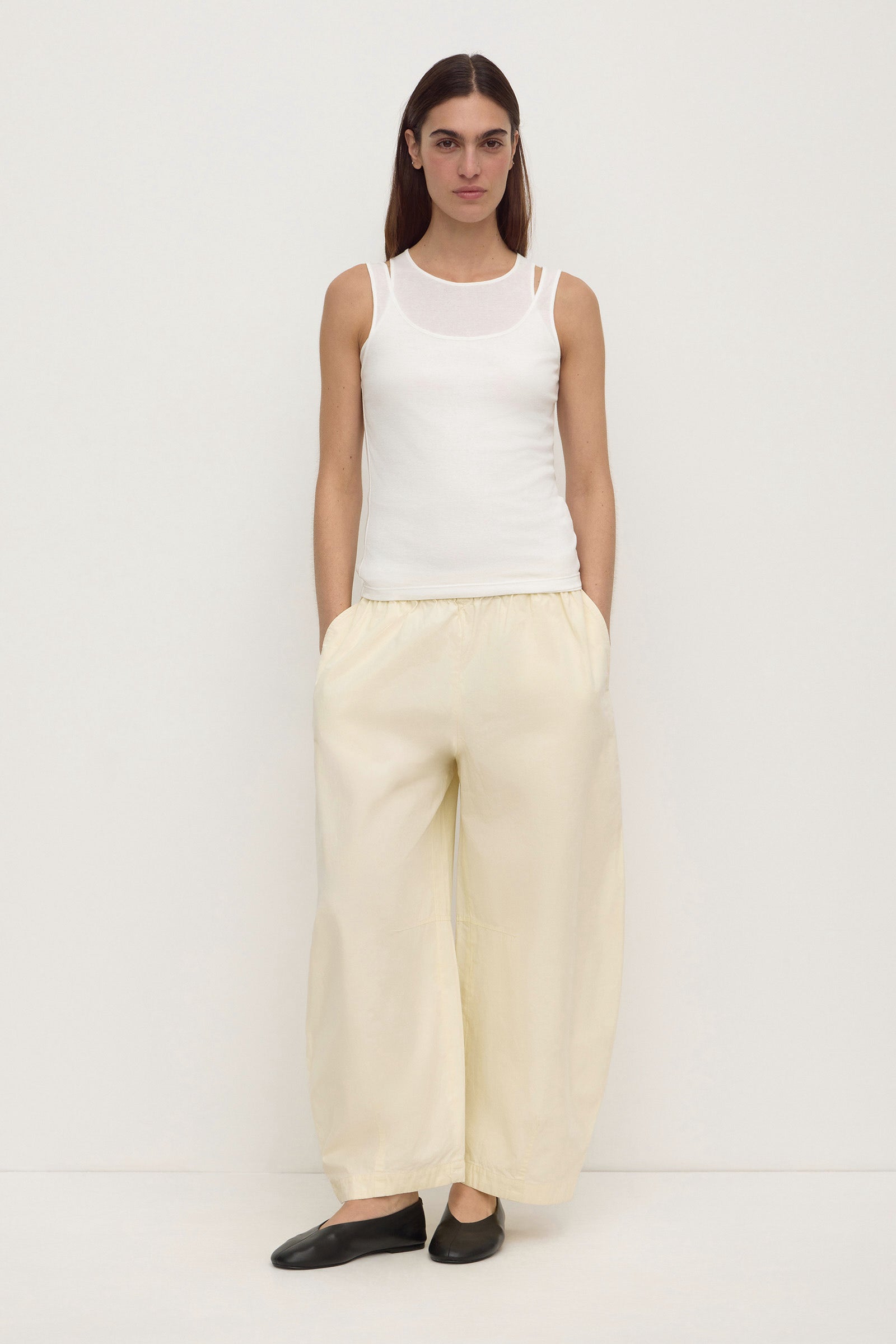 Assembly Label Mika Jersey Layered Tank in White