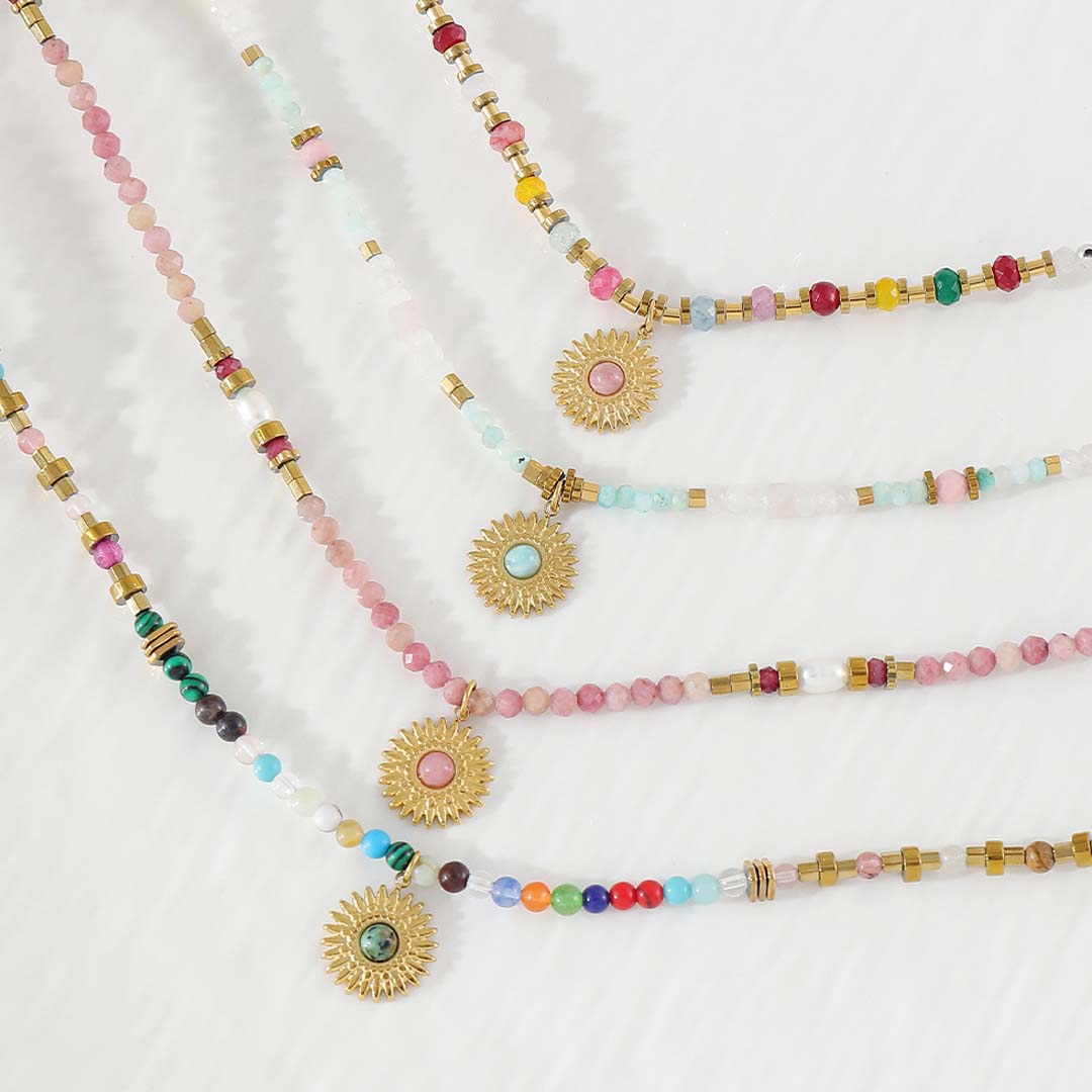 Meadow Sun Necklace | Soft Bloom
