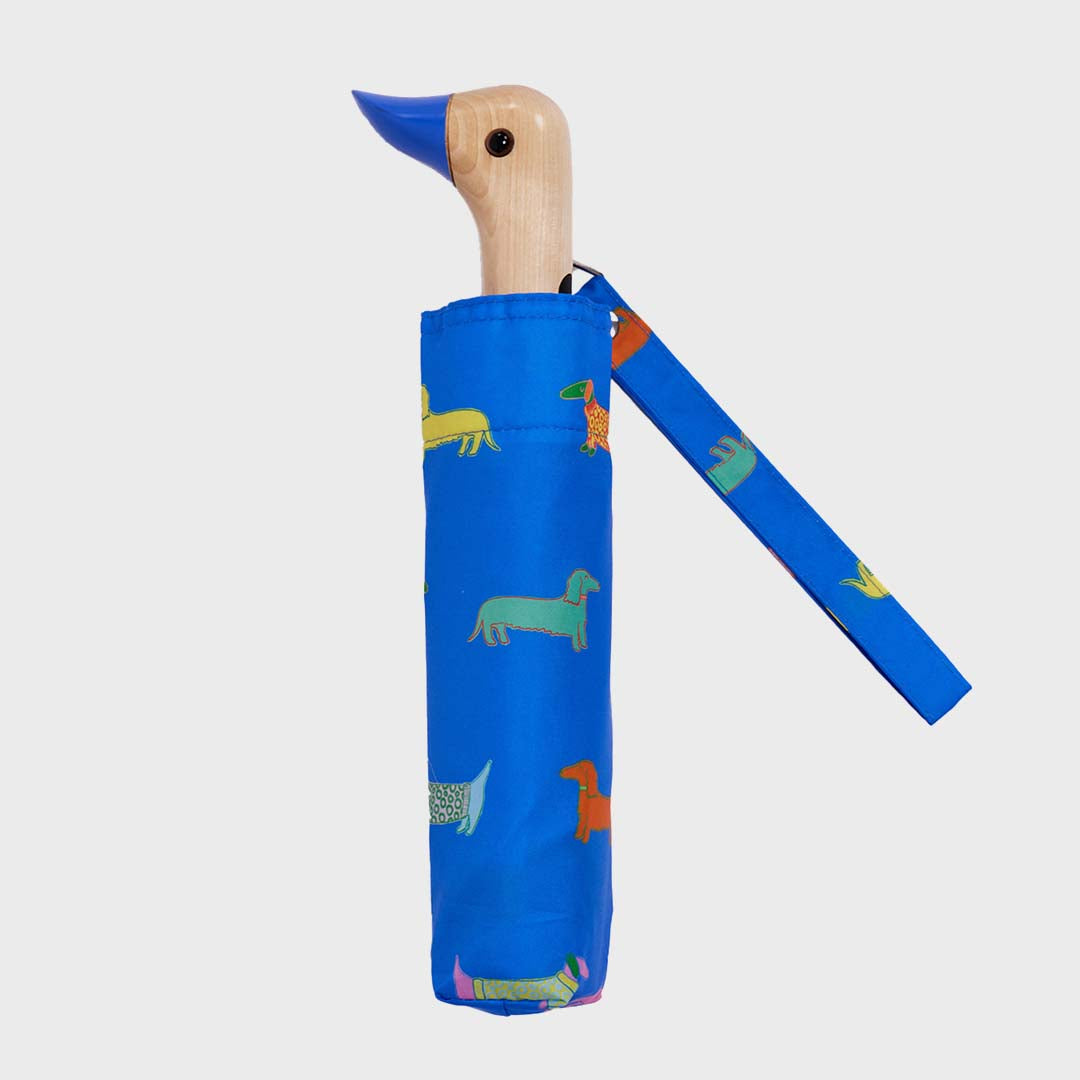 Duck Umbrella Compact | Dogs in Blue