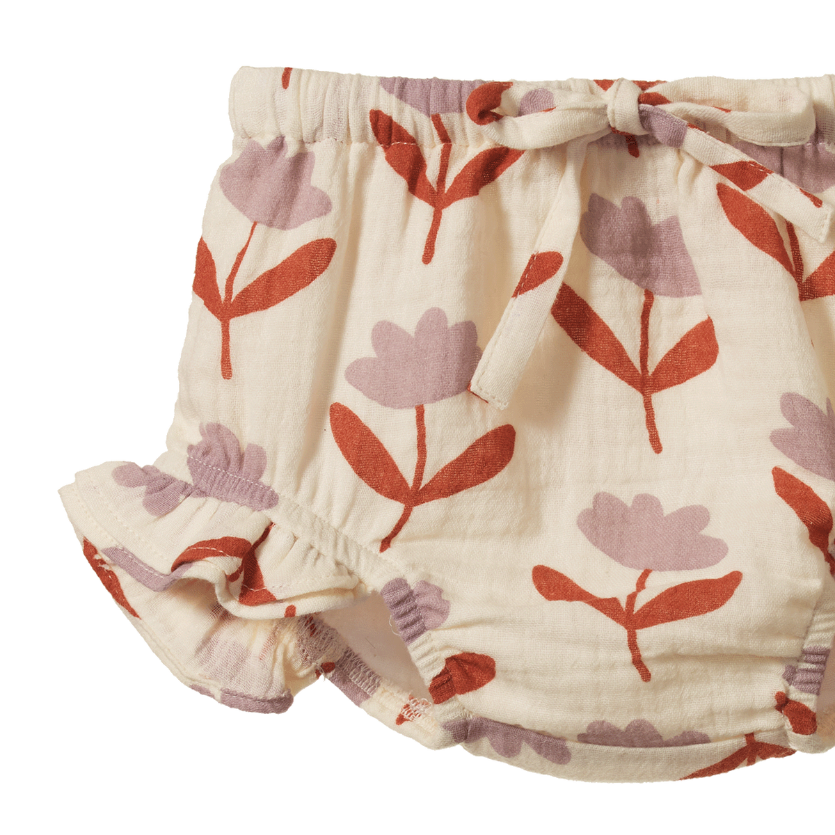 Nature Baby Petal Bloomers Muslin in Fleurette Print, back view