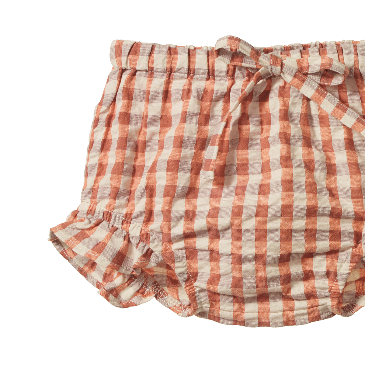 Nature Baby Petal Set in Dandelion Gingham, styled