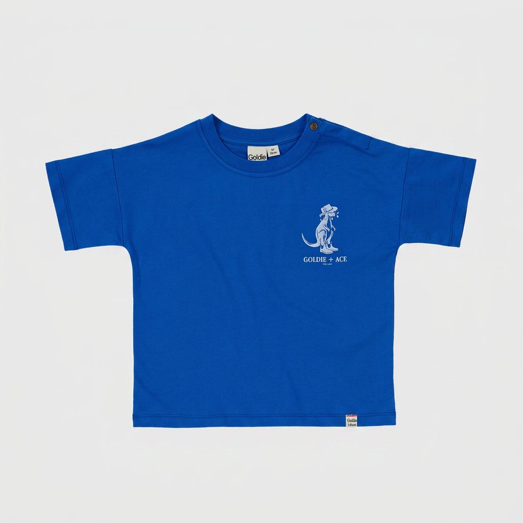 Outback Roo T-Shirt flatlay on ebebeb background