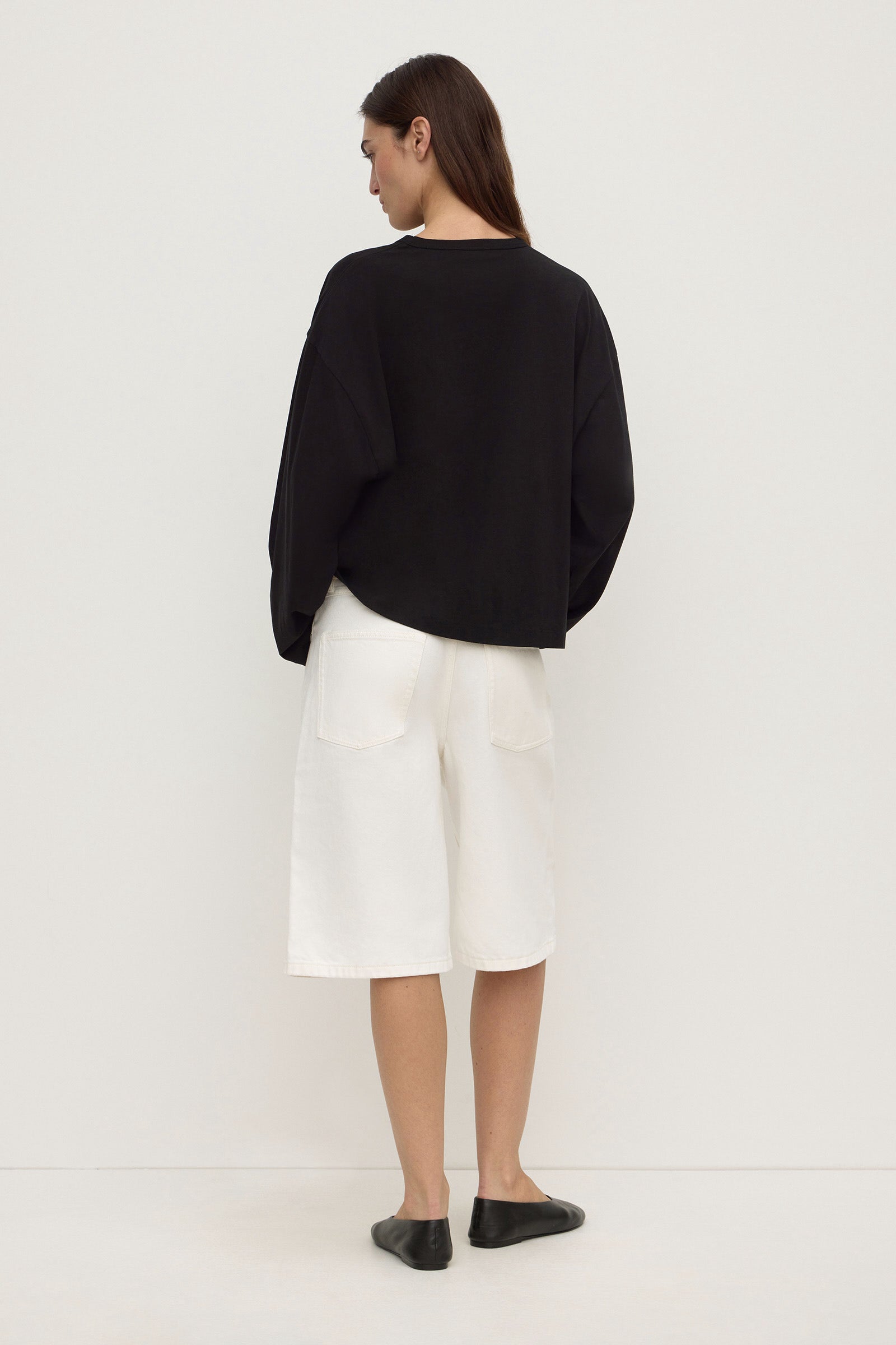 Assembly Label Relaxed Denim Short in Vintage White