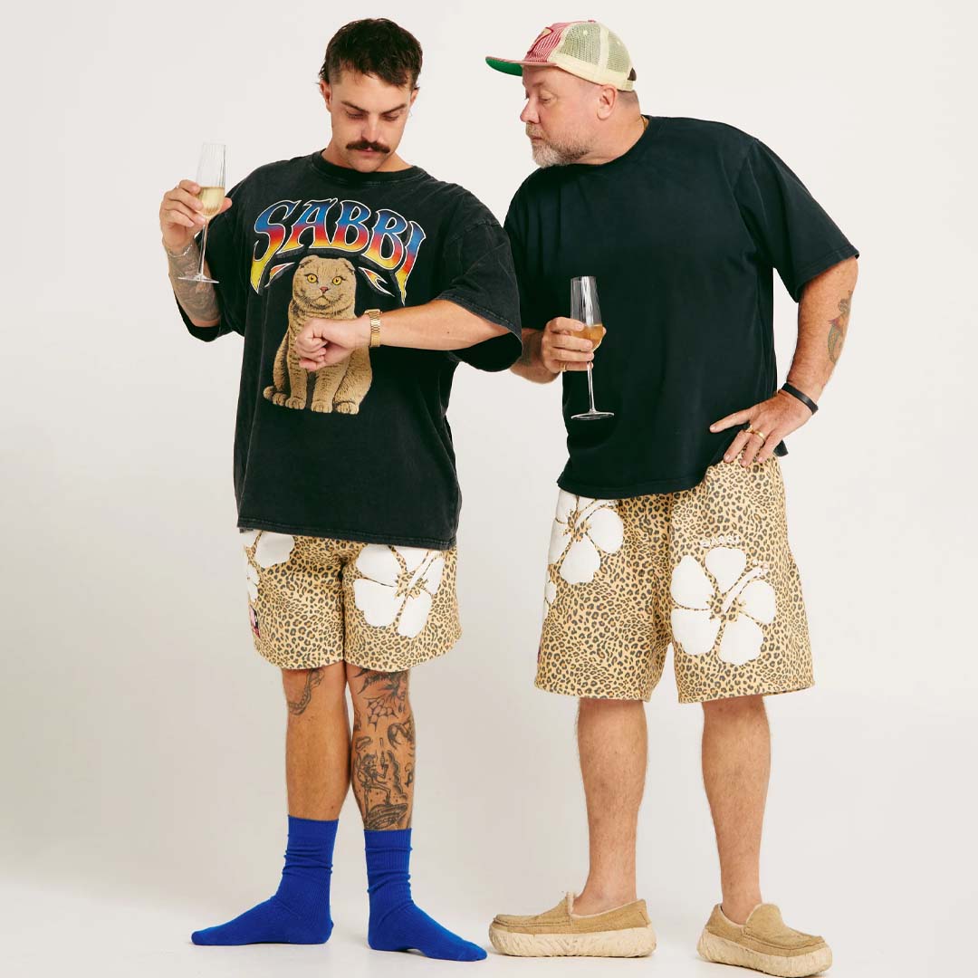 The Happy Hibiscus Shorts | Leopard