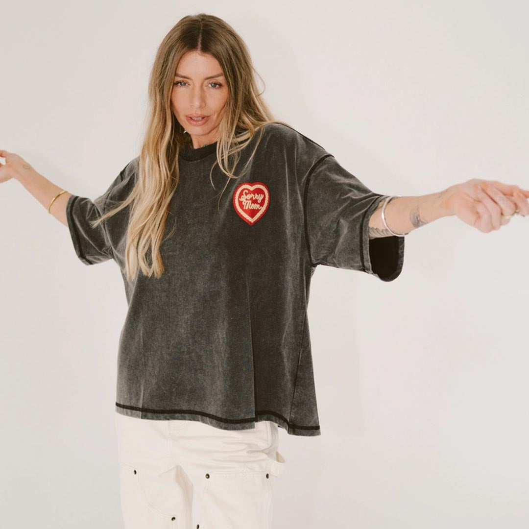 Sorry Mom Tee | Black