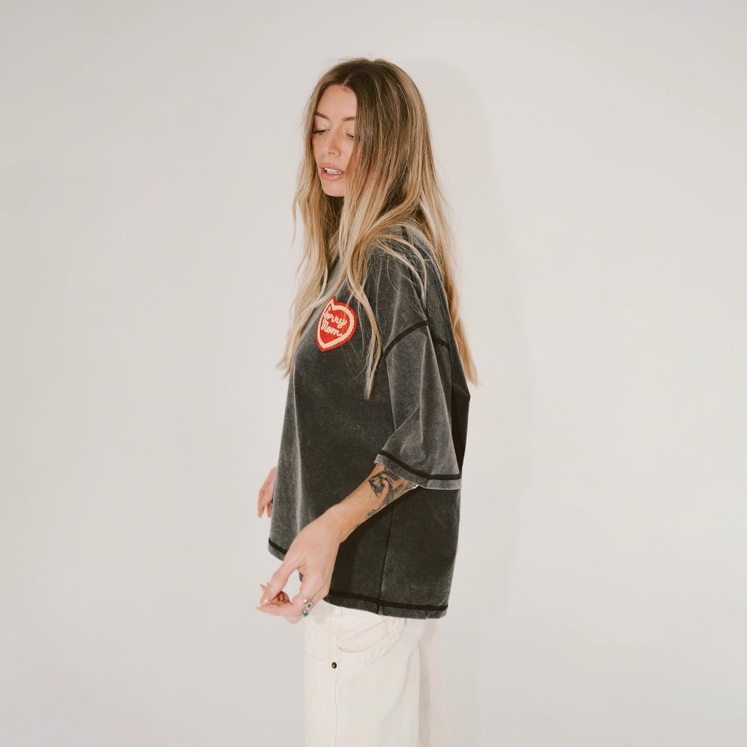 Sorry Mom Tee | Black