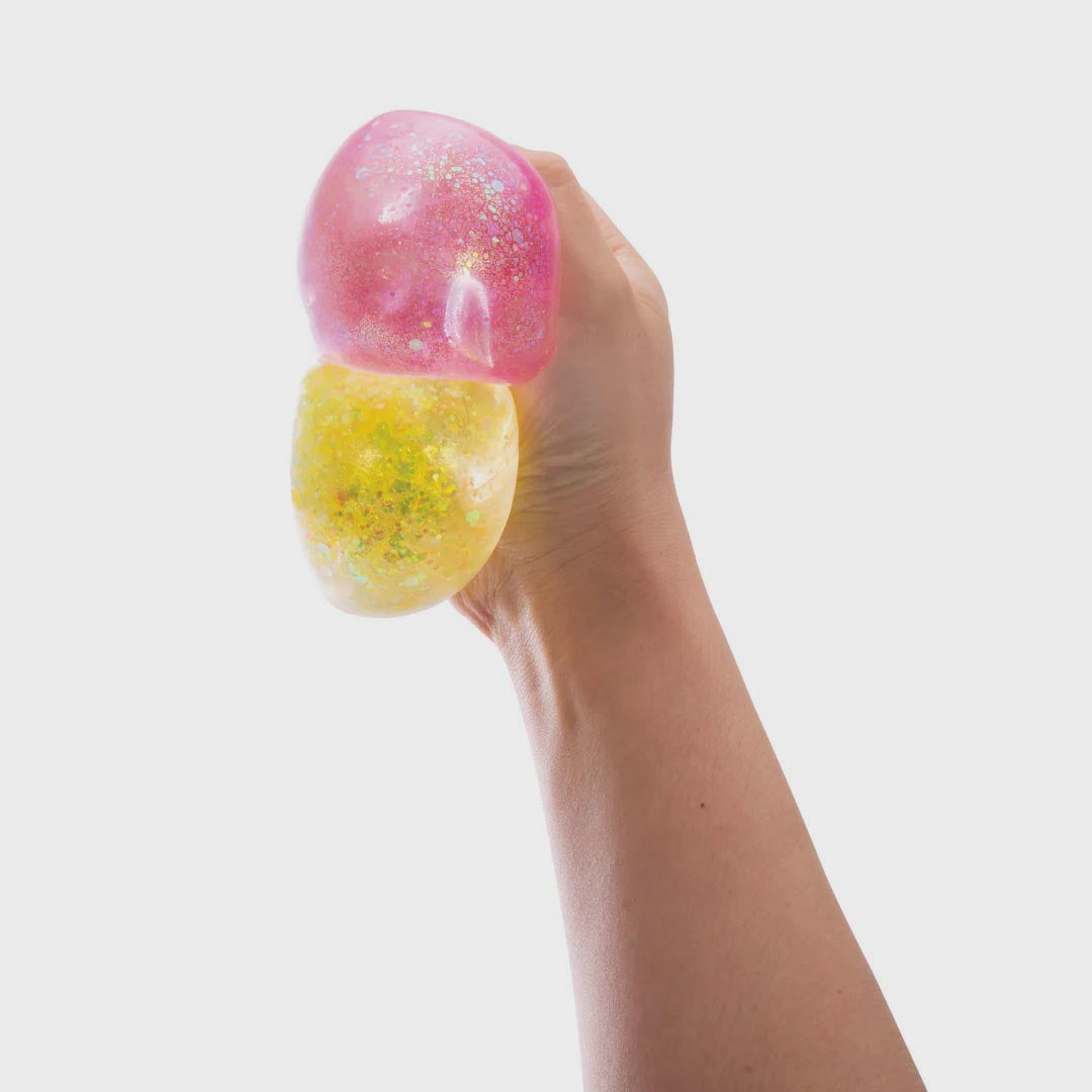 Sparkly Squish Cube | Cosmic Grape