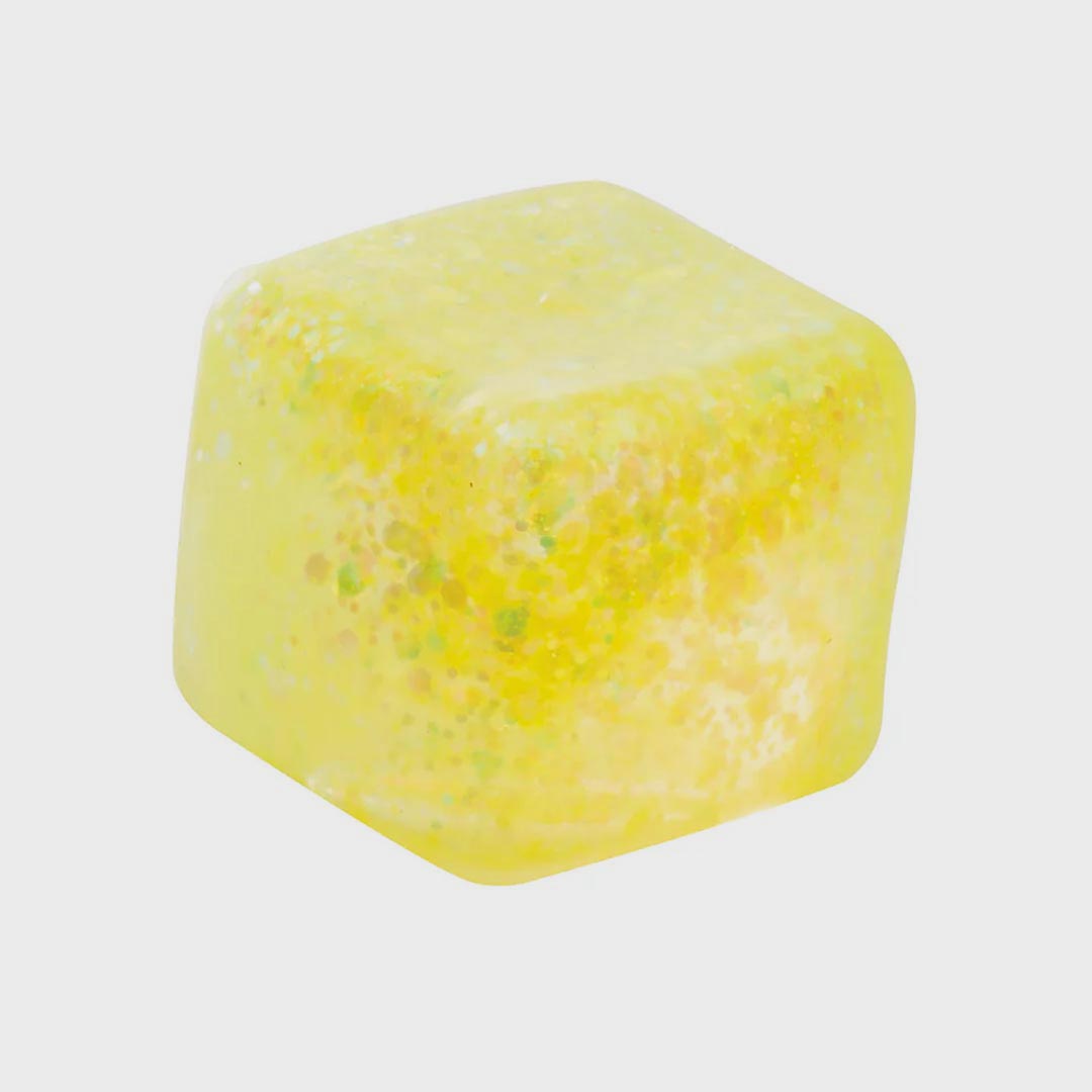 Sparkly Squish Cube | Sunburst Lemon