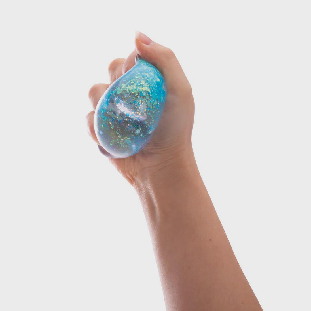 Sparkly Squish Cube | Cosmic Grape