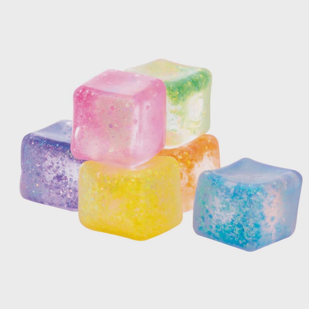 Sparkly Squish Cube | Arctic Lagoon