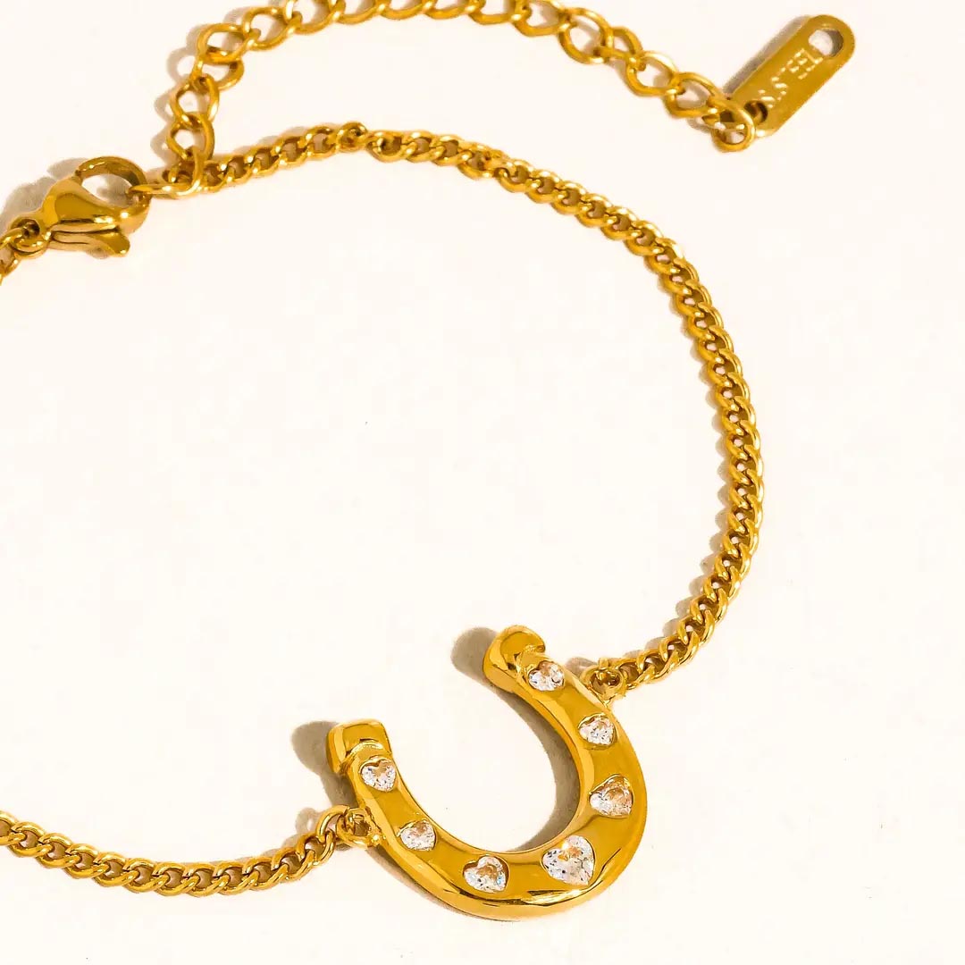 Tundra Horseshoe Chain Bracelet | 18K Gold